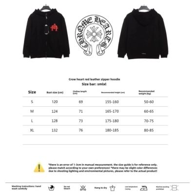 Chrome Hearts Hoodie 8992 Black/White 02