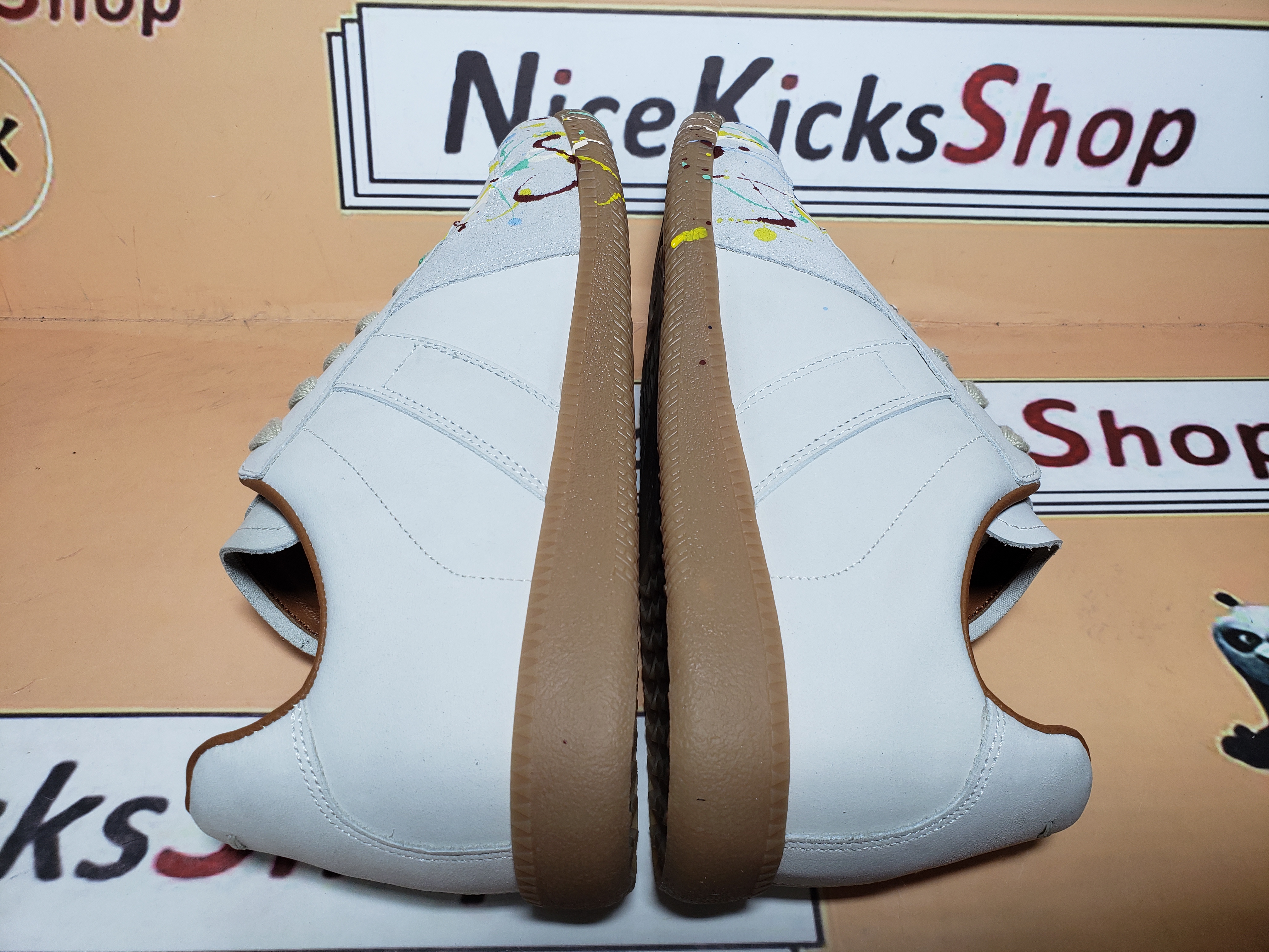 Perfectkicks Maison Margiela Replica paint-splattered Splashing Lnk White