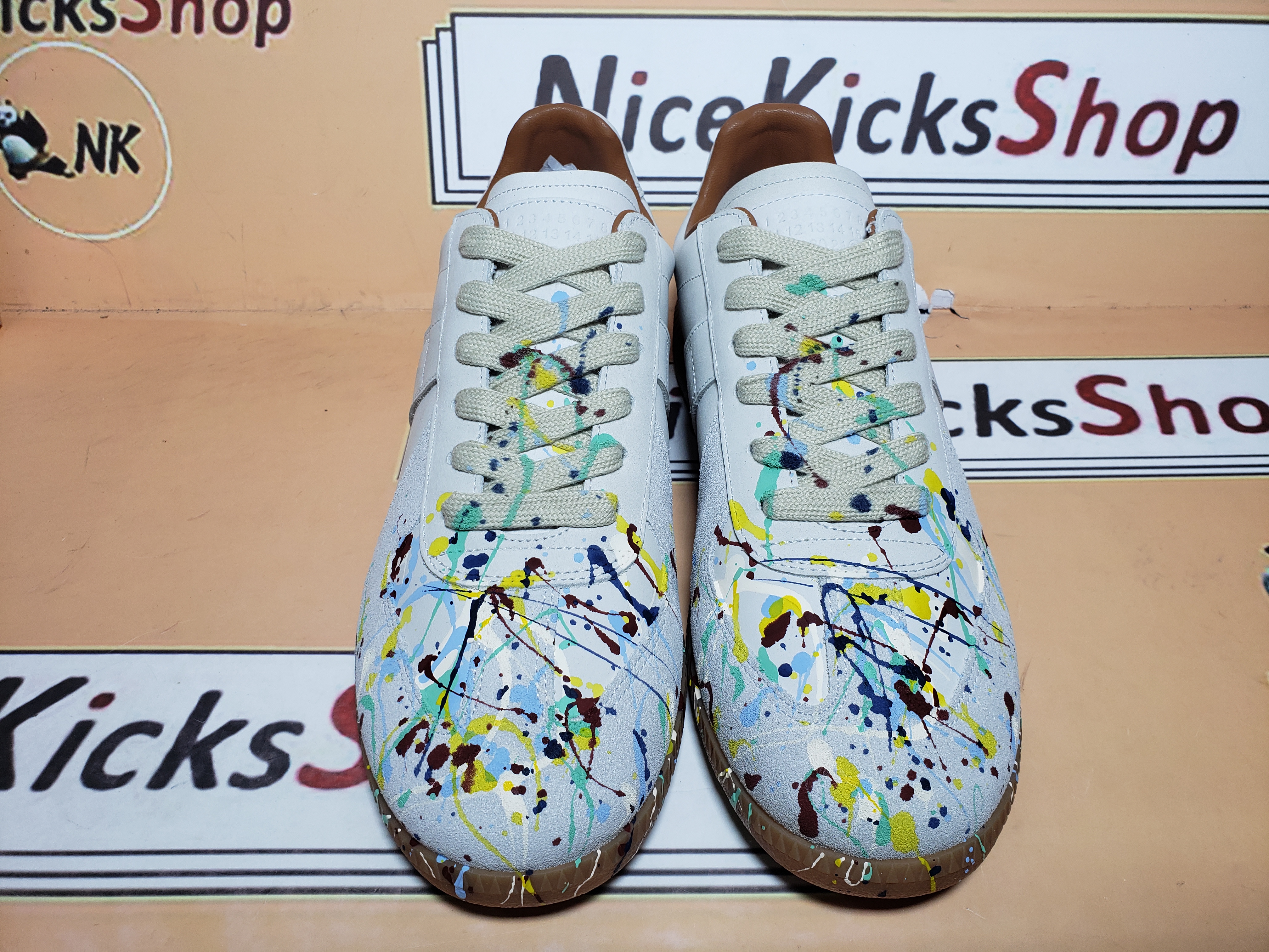 Perfectkicks Maison Margiela Replica paint-splattered Splashing Lnk White