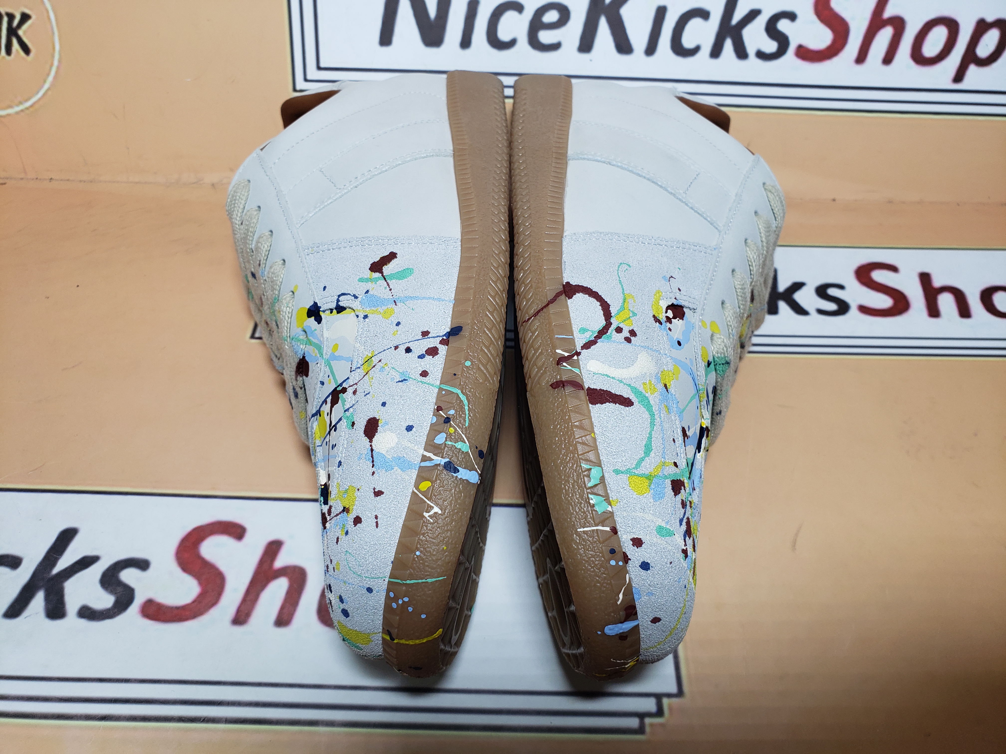 Perfectkicks Maison Margiela Replica paint-splattered Splashing Lnk White