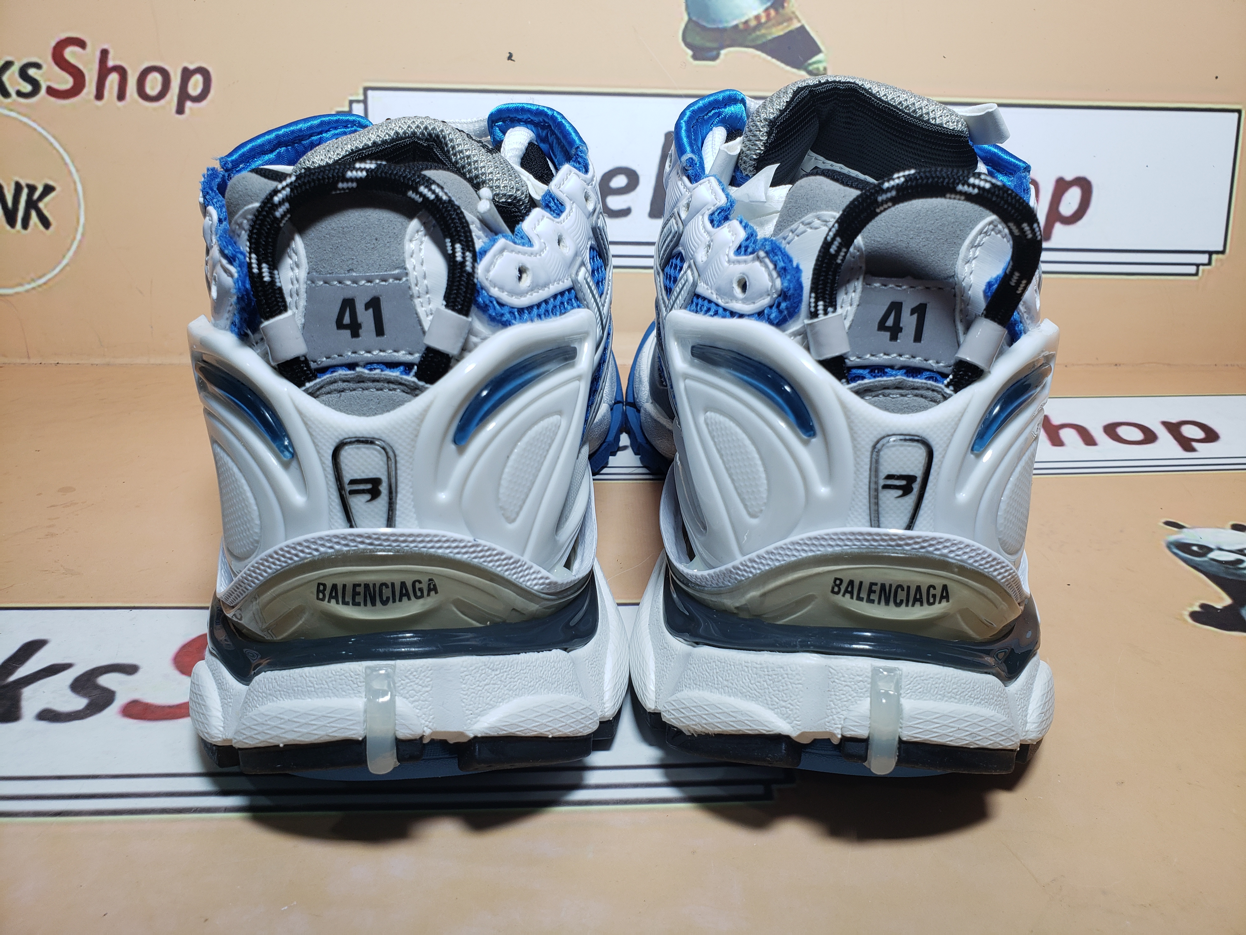  Perfectkicks Balenciaga Runner White Blue 677403 W3RB3 4912