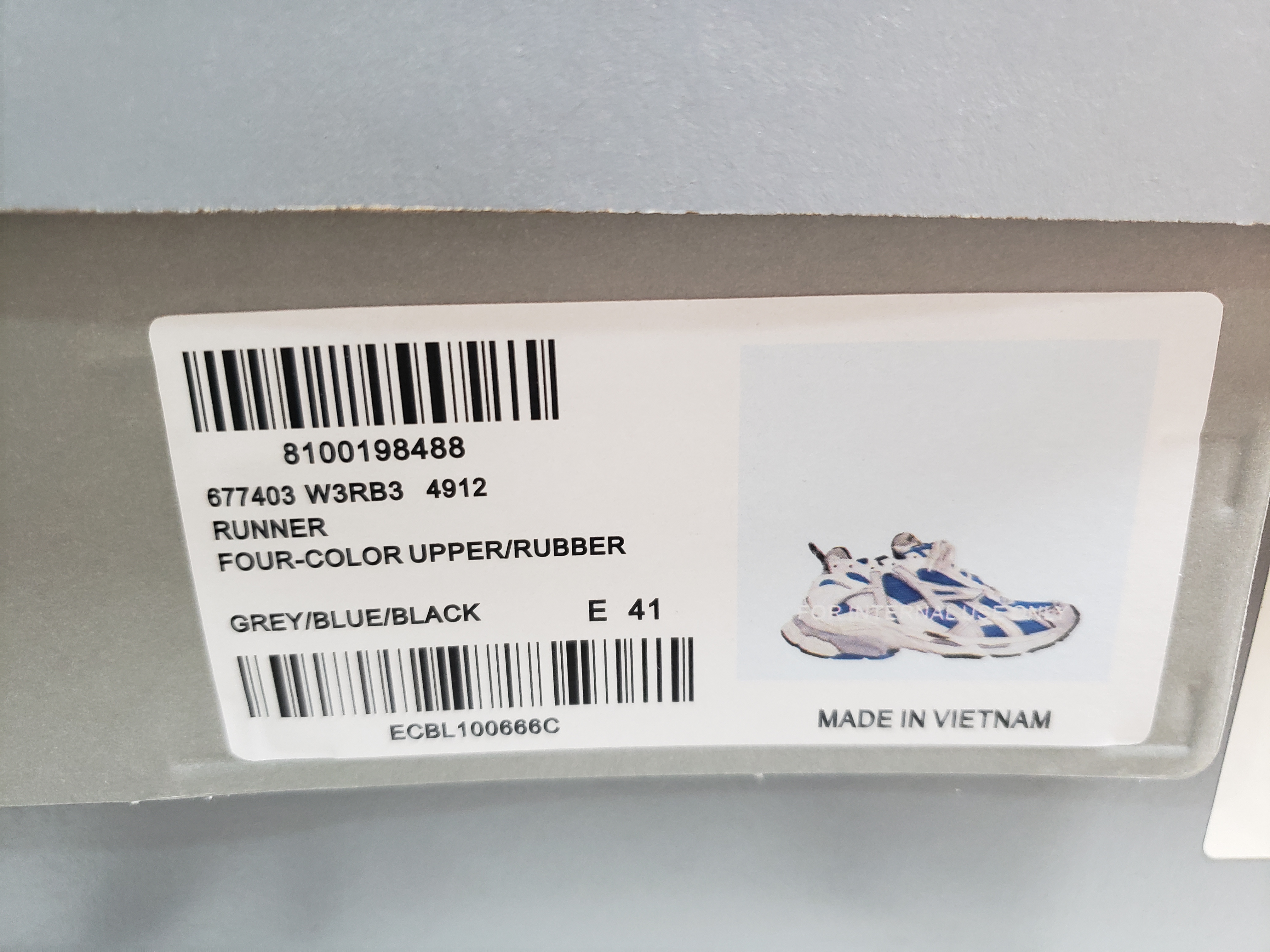  Perfectkicks Balenciaga Runner White Blue 677403 W3RB3 4912