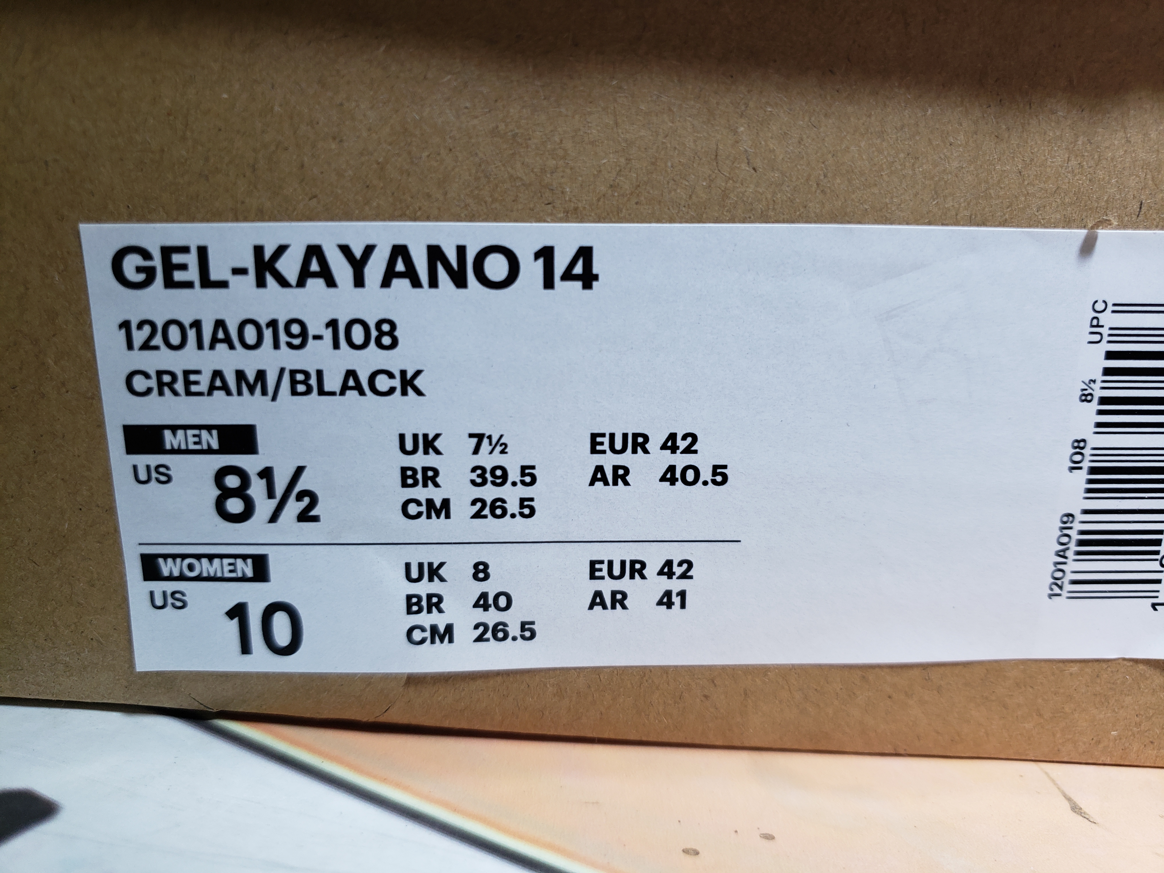 GET  Asics Gel Kayano 14 Silver Cream 1201A019-108