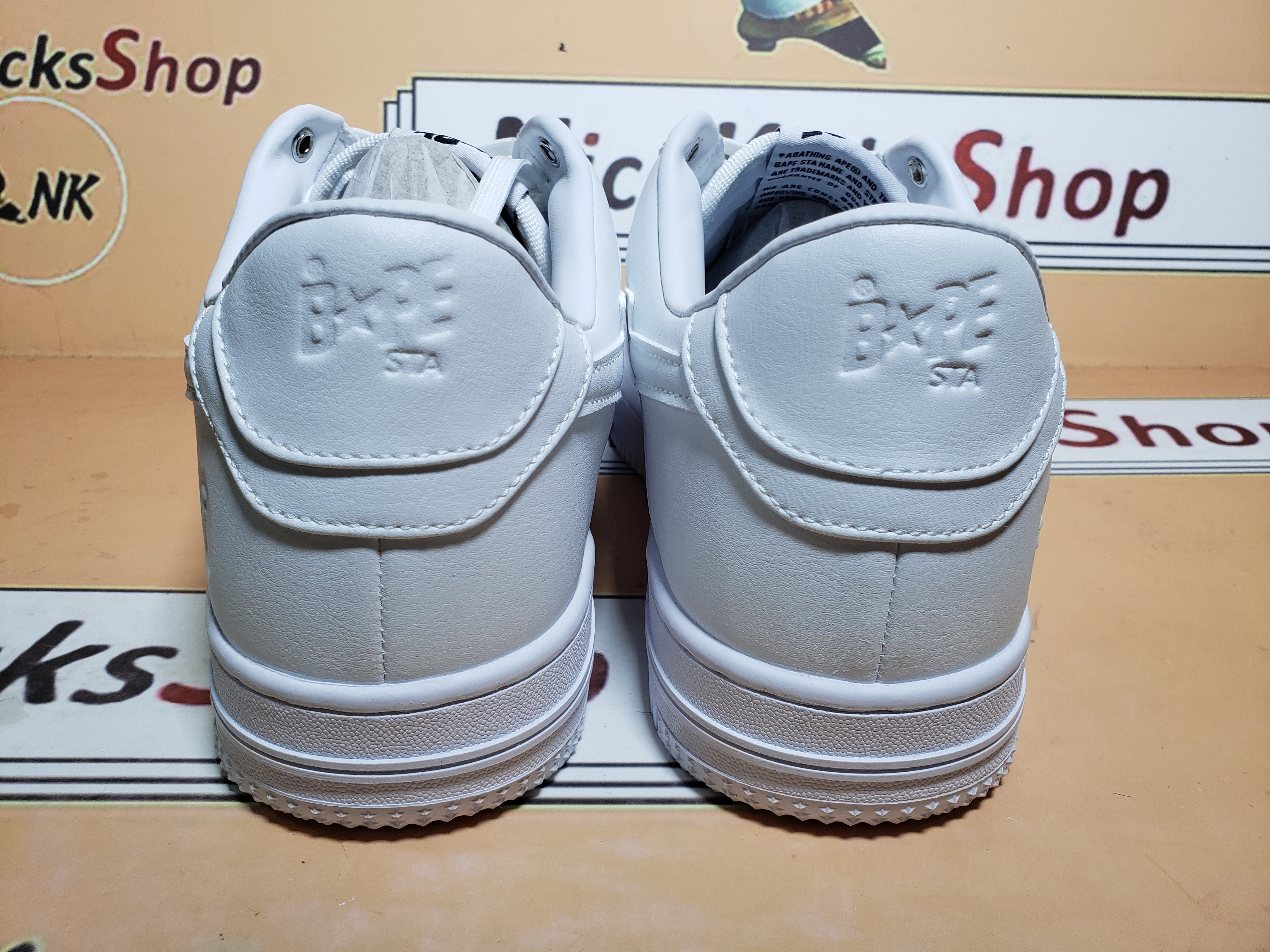 GET A Bathing Ape Bape Sta Low White 1H70-191-006