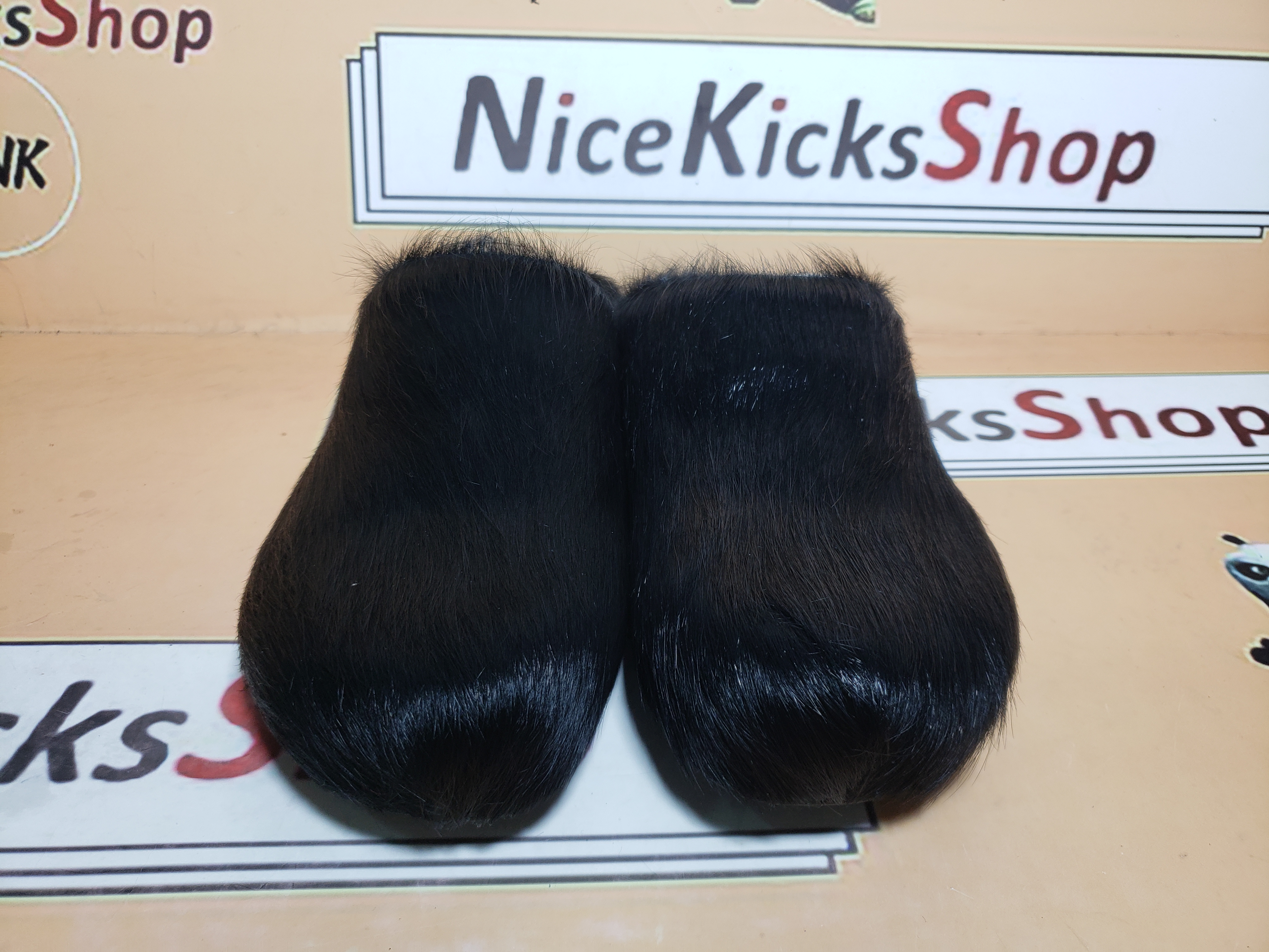 Perfectkicks Black long hair calfskin Fussbett sabot Marni Slides
