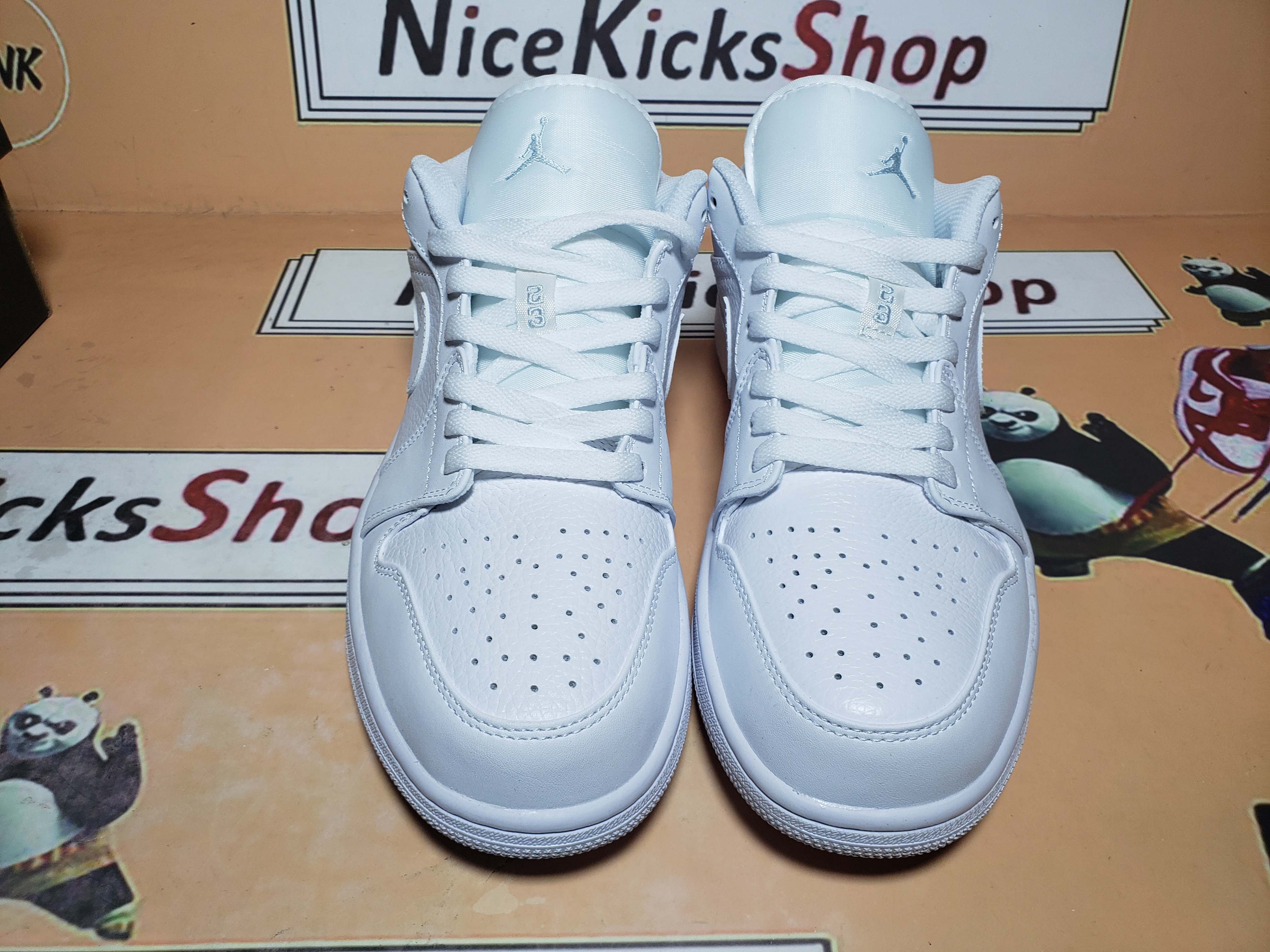  GET Jordan 1 Low White Pure Platnium,553558-130