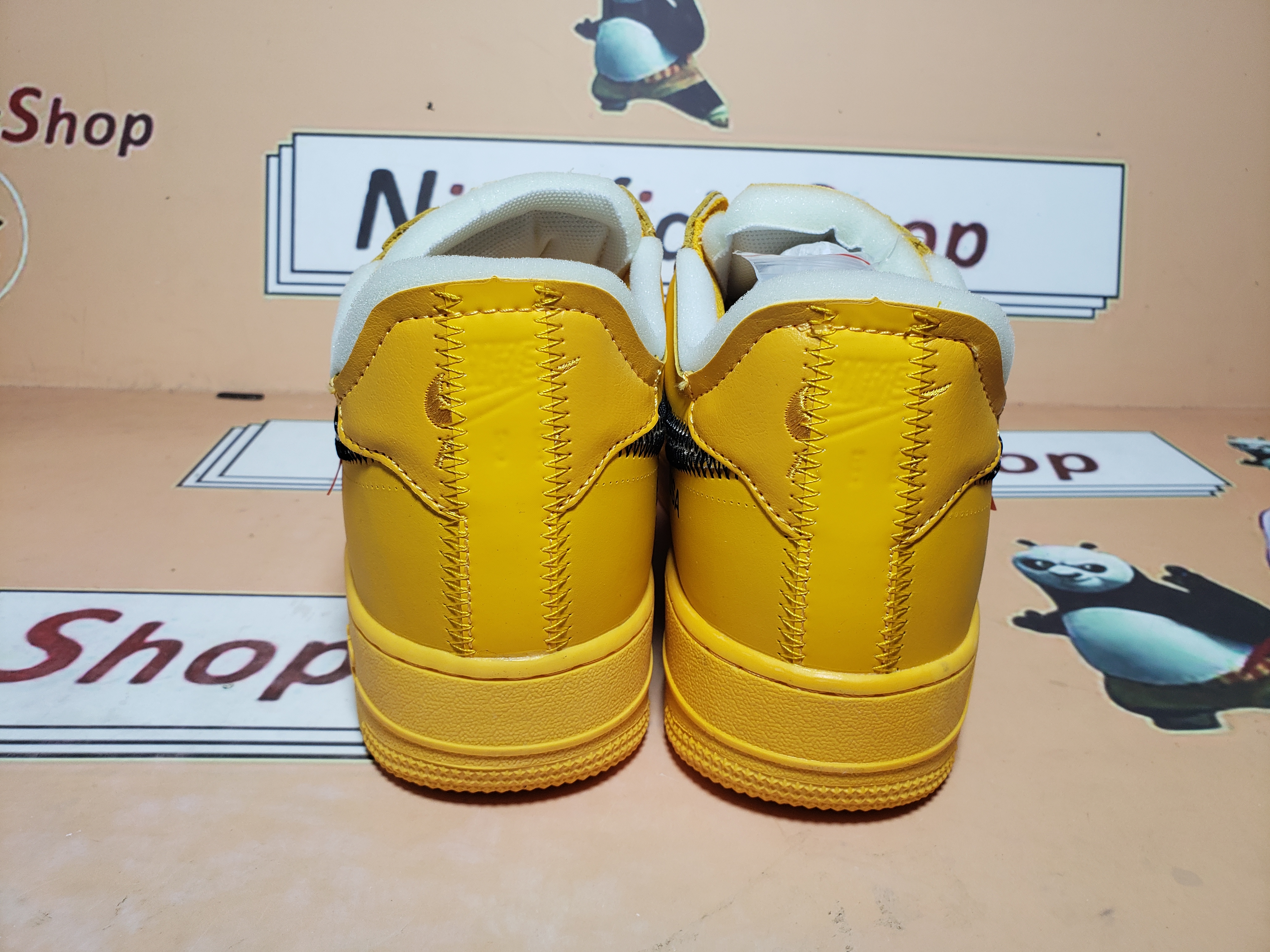  Perfectkicks Air Force 1 Low OFF-WHITE University Gold Metallic Silver, DD1876-700