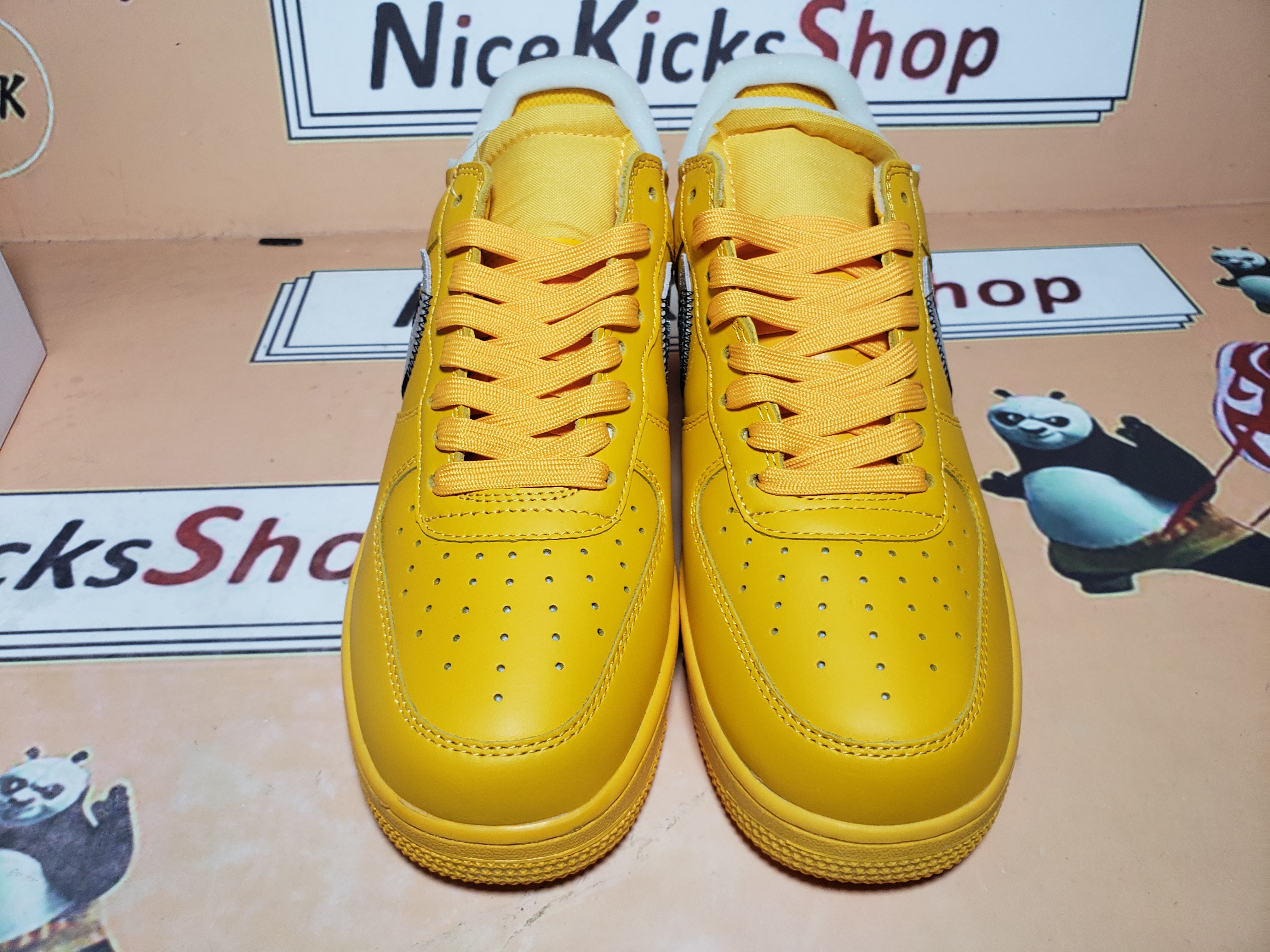  Perfectkicks Air Force 1 Low OFF-WHITE University Gold Metallic Silver, DD1876-700