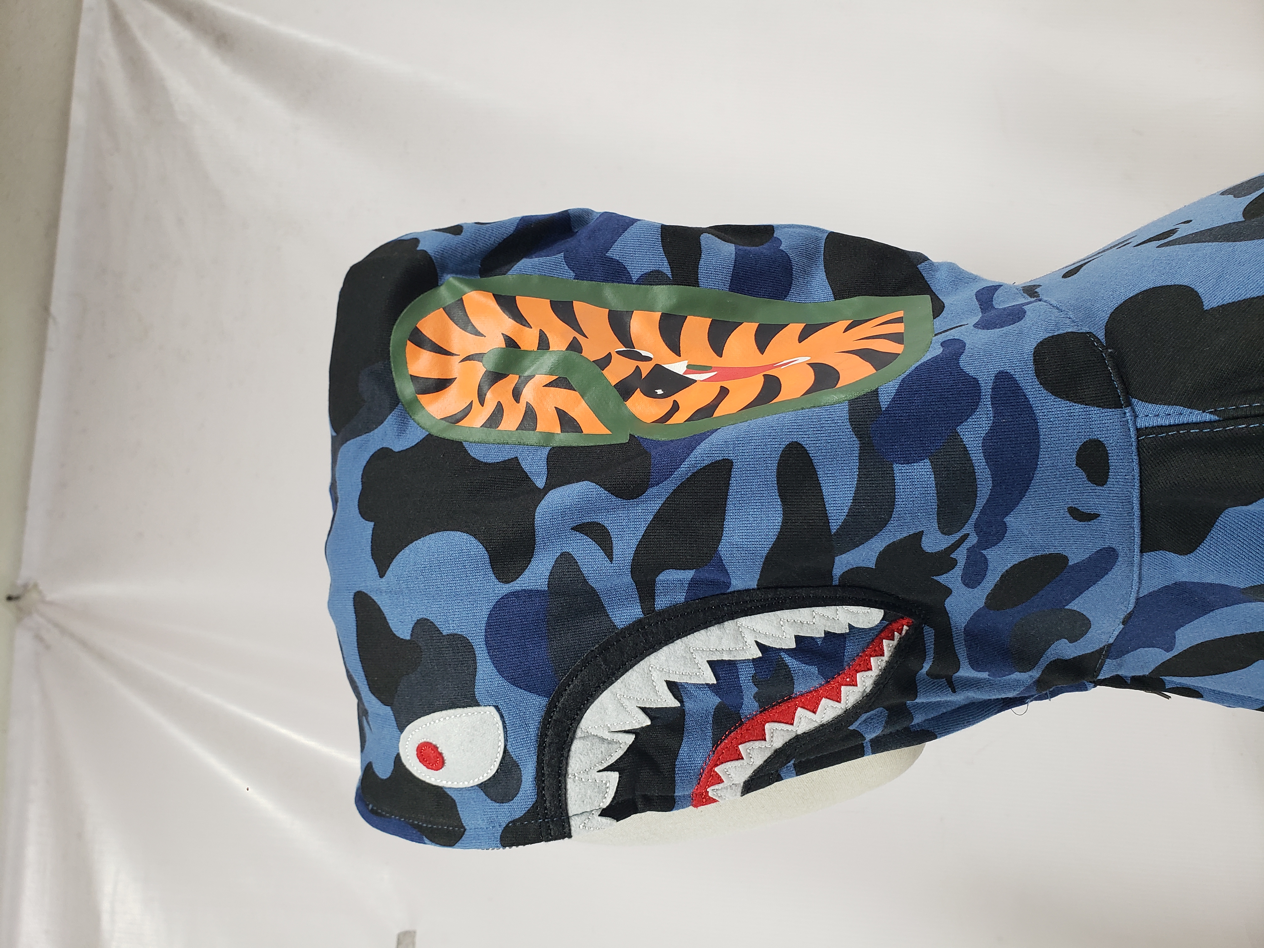  BAPE Color Camo Shark Full Zip Hoodie Navy