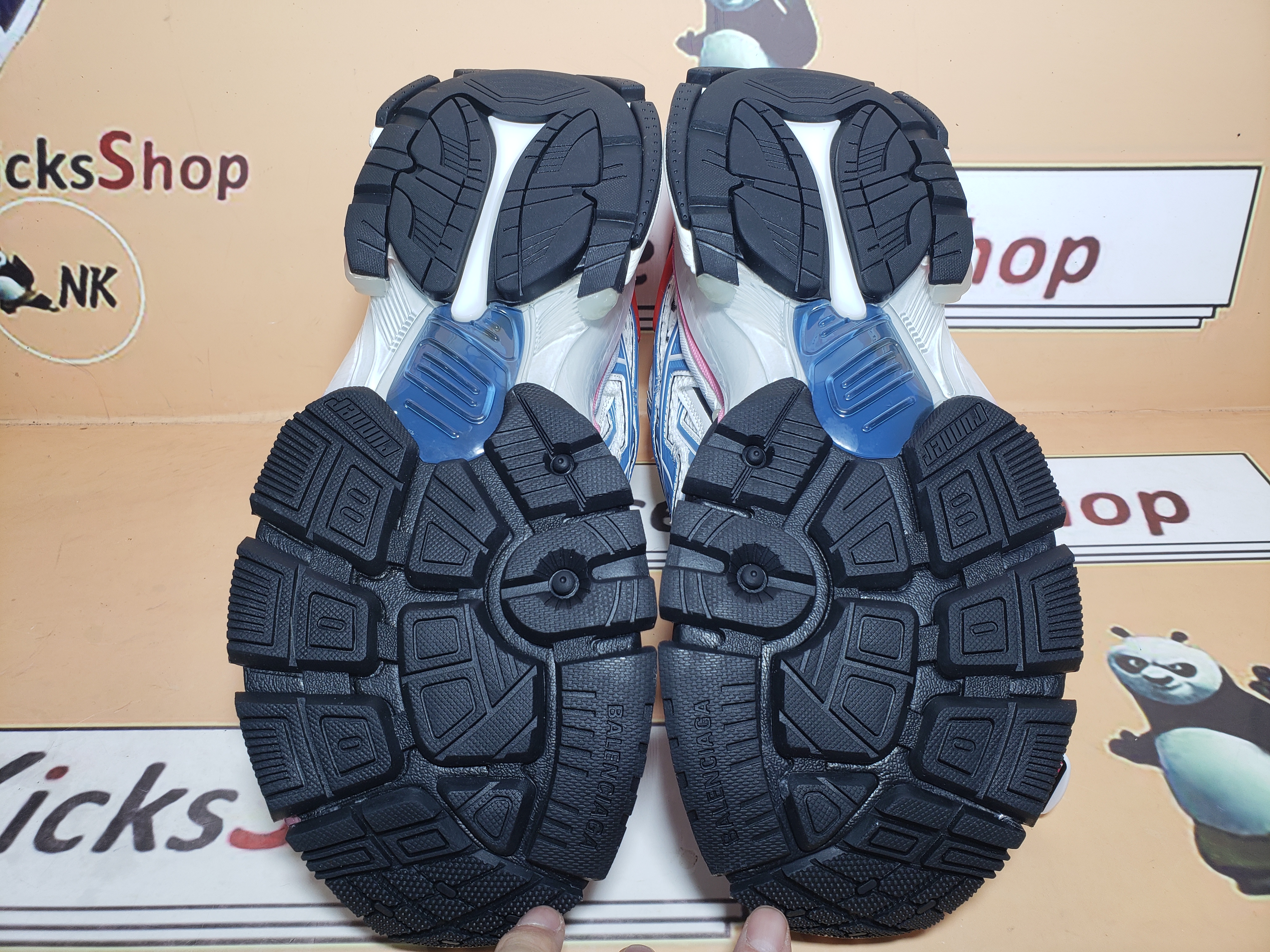  Perfectkicks Balenciaga Runner White Blue Red, 677402 W3RB6 9645