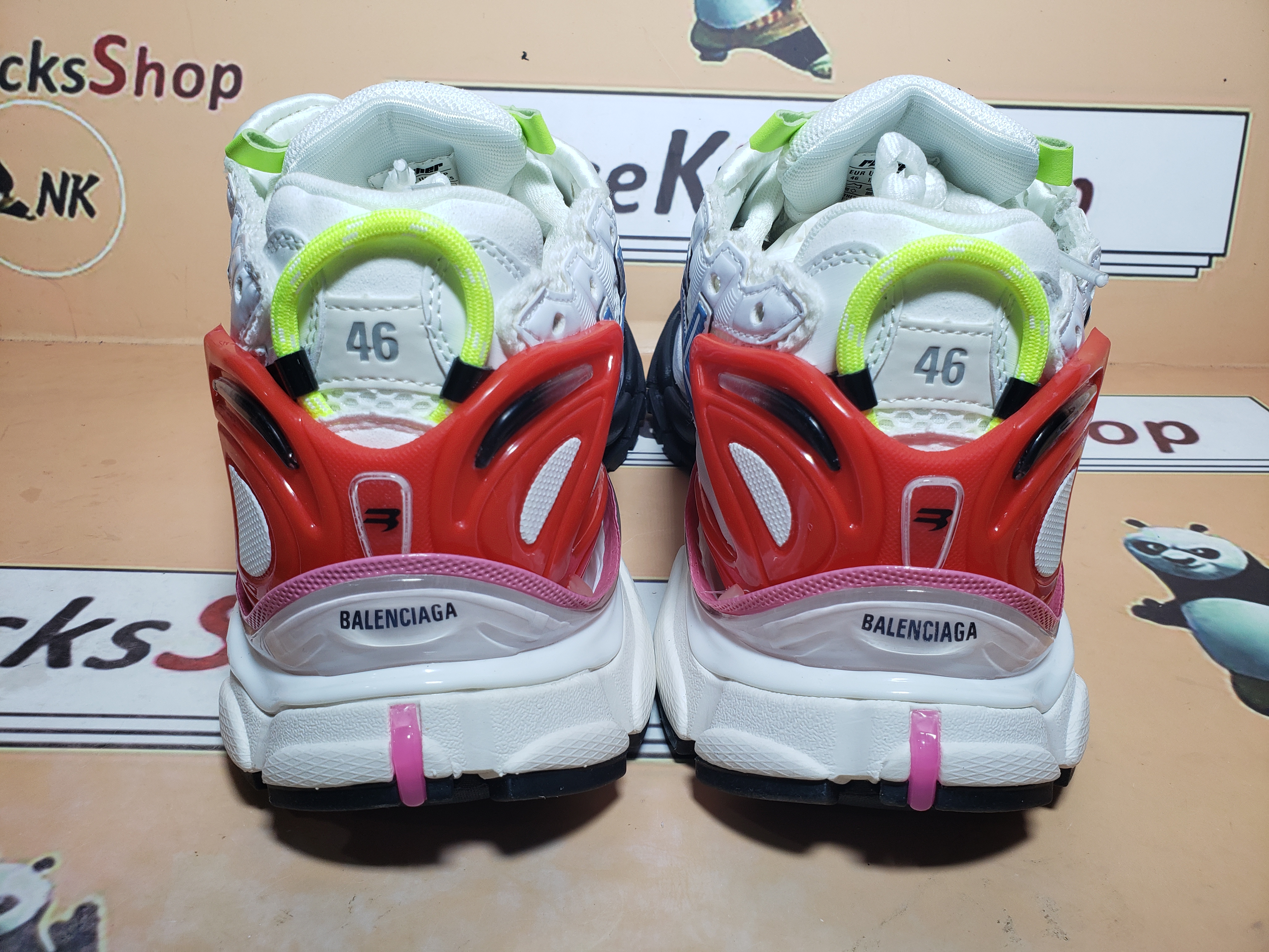  Perfectkicks Balenciaga Runner White Blue Red, 677402 W3RB6 9645