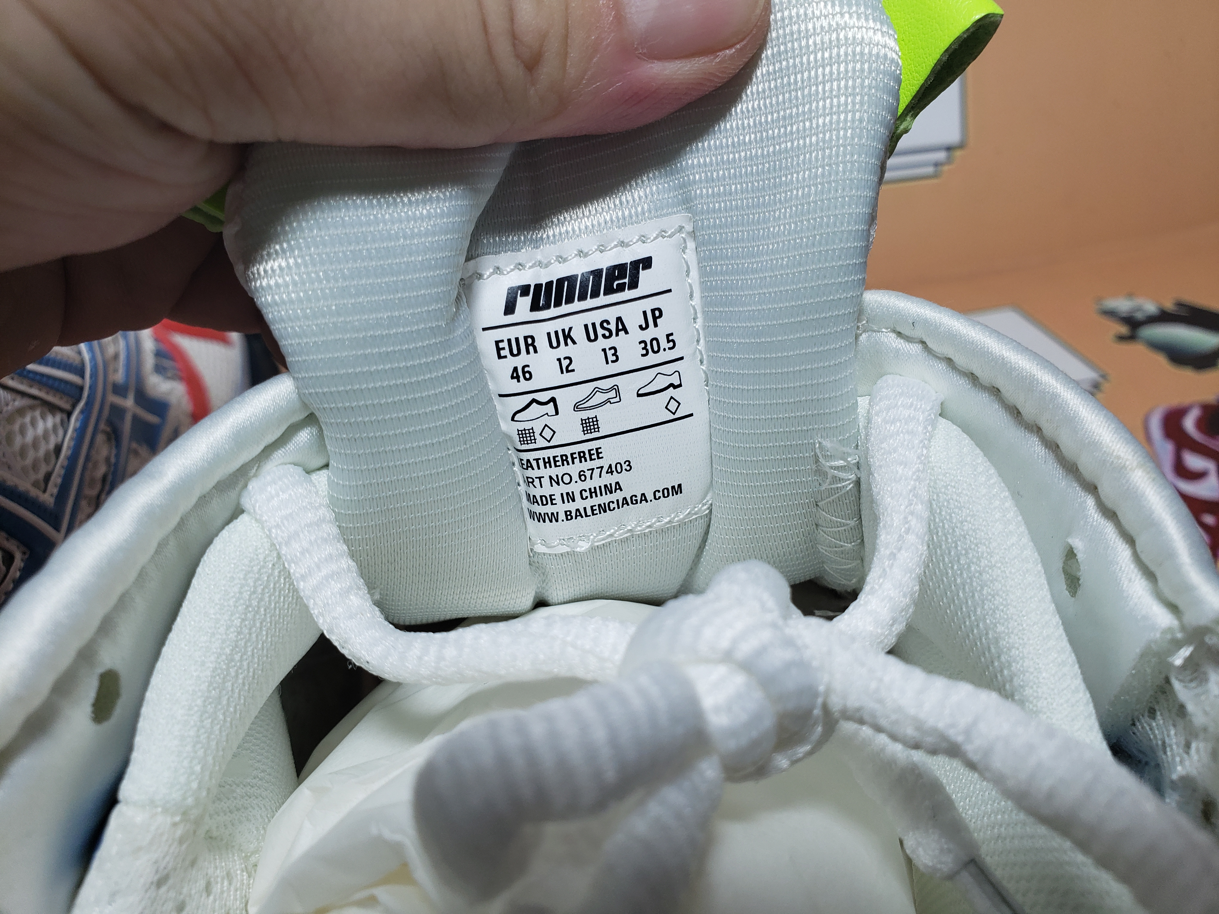  Perfectkicks Balenciaga Runner White Blue Red, 677402 W3RB6 9645