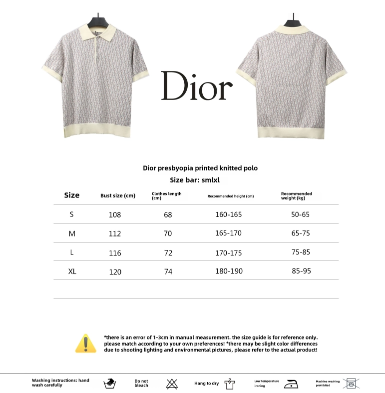Dior monogram full print knitted POLO2 + Chrome Hearts embroidered Sanskrit cross terry Short Pants gray