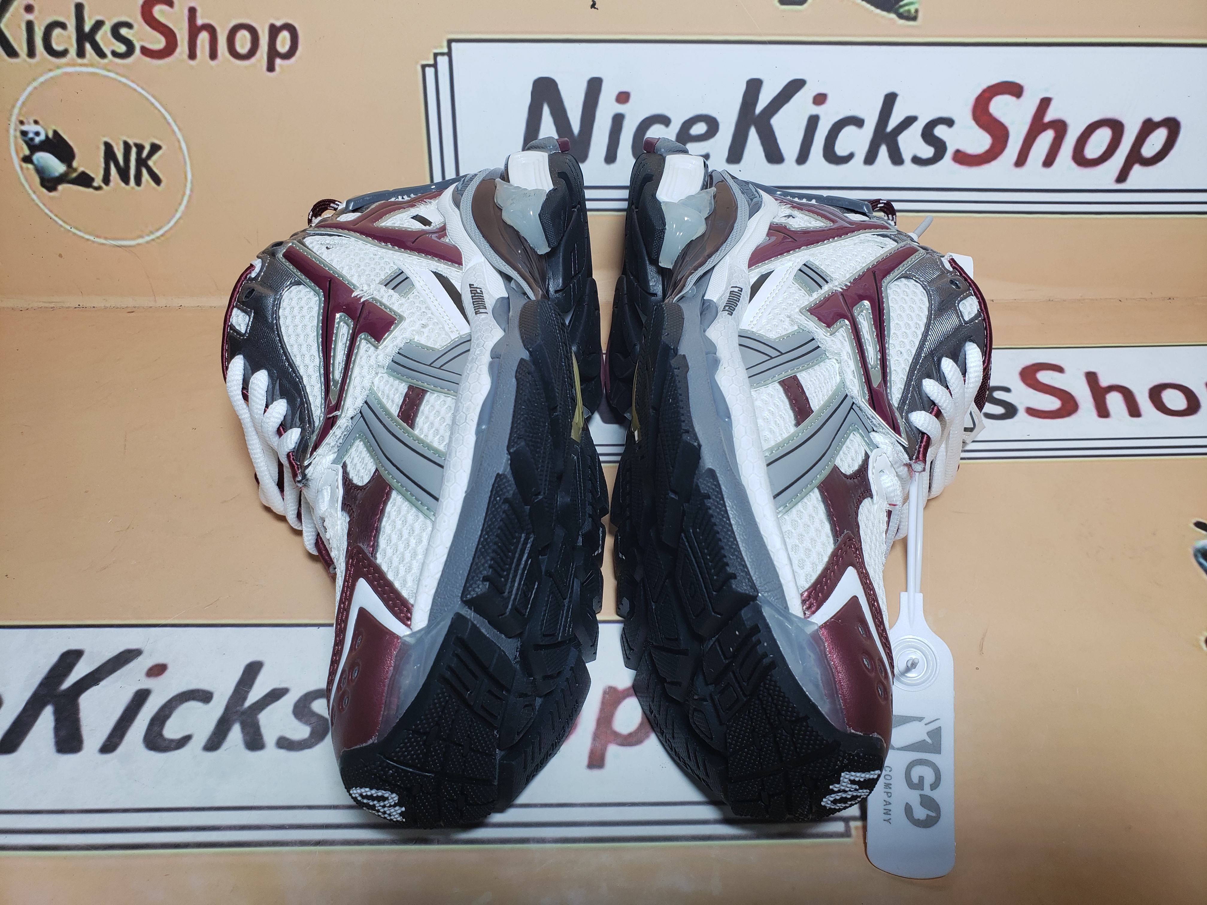  Perfectkicks Balenciaga Runner White Wine Red