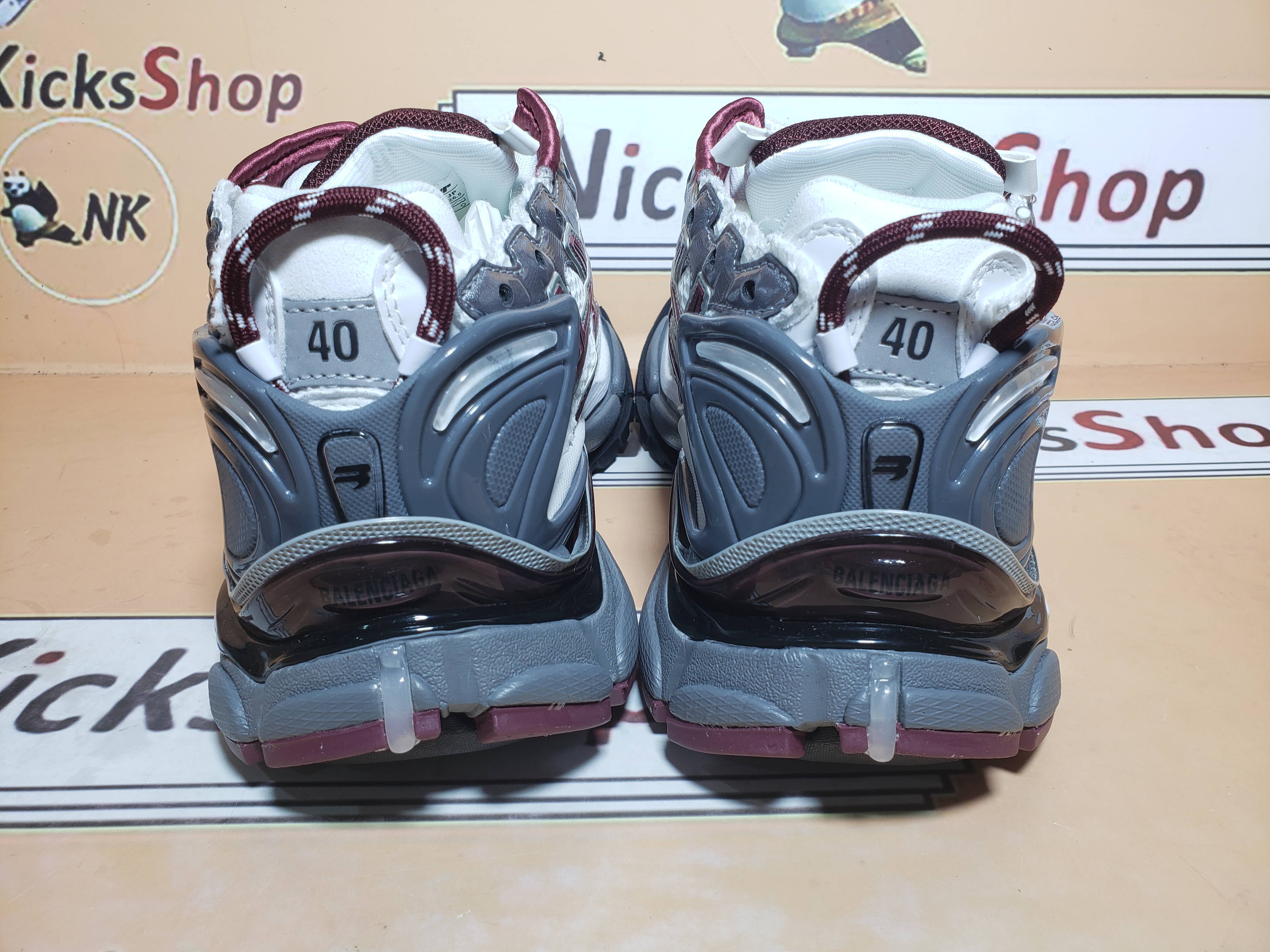  Perfectkicks Balenciaga Runner White Wine Red