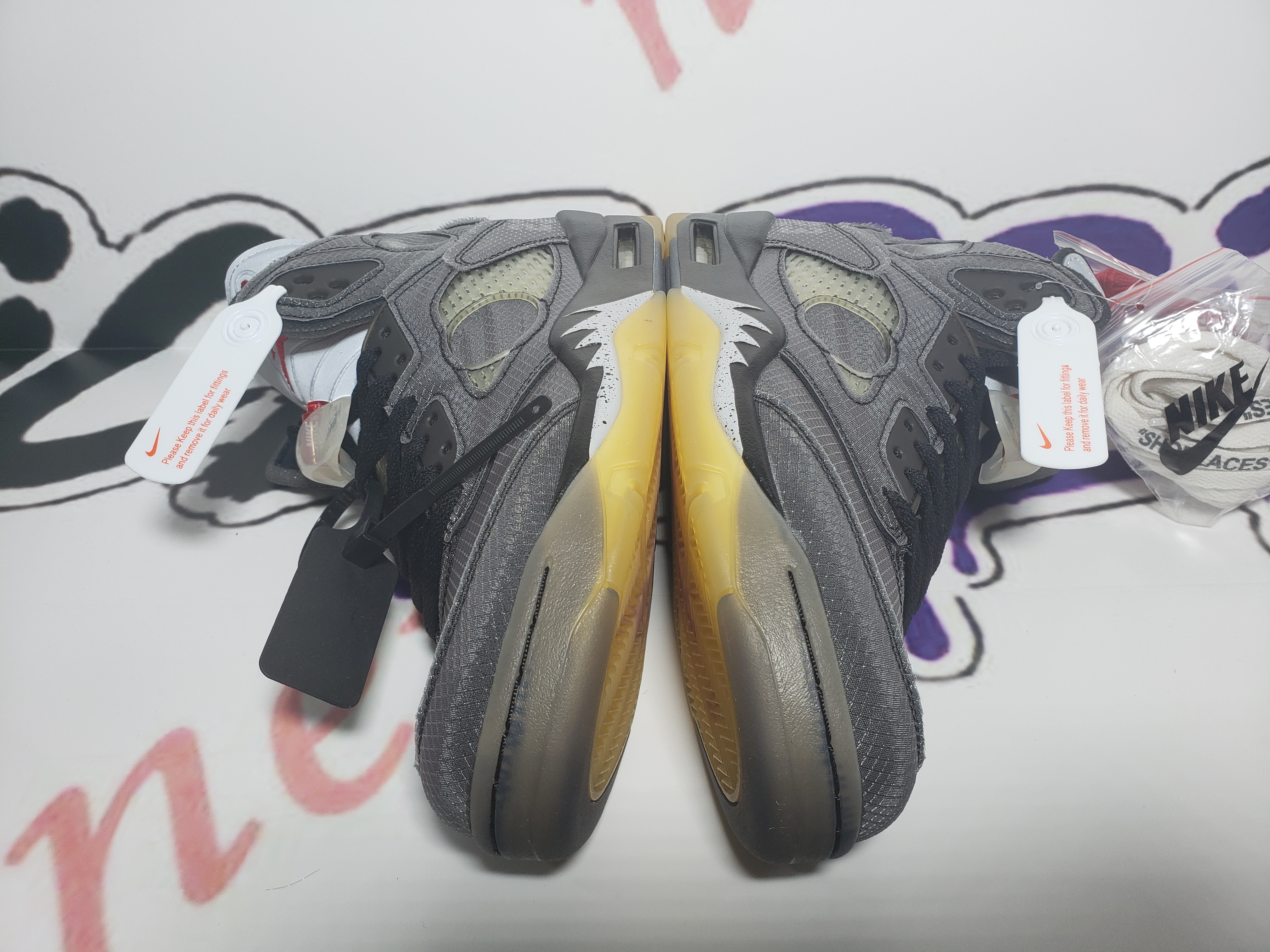  Perfectkicks Jordan 5 Retro Off-White Black,CT8480-001
