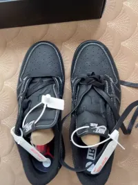 PK Travis Scott x Air Jordan 1 Low Black Phantom,DM7866-001  review 1