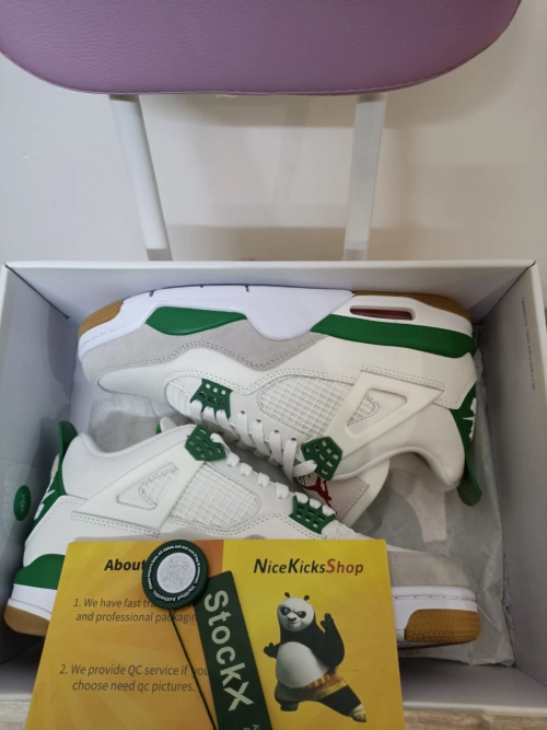  Perfectkicks Jordan 4 Retro SB Pine Green, DR5415-103 review 