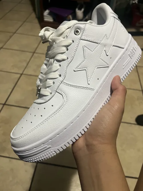  GET A Bathing Ape Bape Sta Triple White,1J30-291-013/1J30-191-013/001FWJ301013I- review 