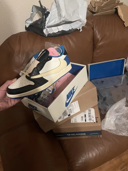  Perfectkicks Jordan 1 Low Travis Scott Fragment Design, DM7866-140 review 