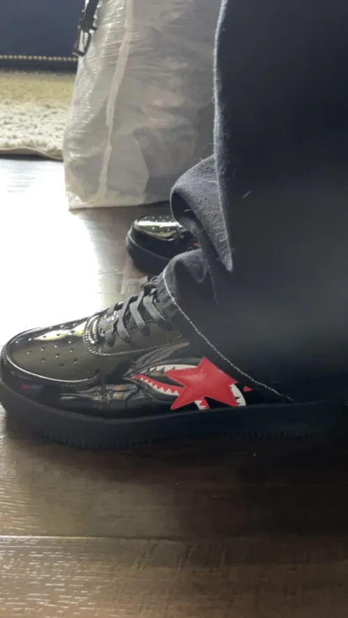  GET A Bathing Ape Bape Sta Low Shark Black, 1H30-191-012-BLK review 