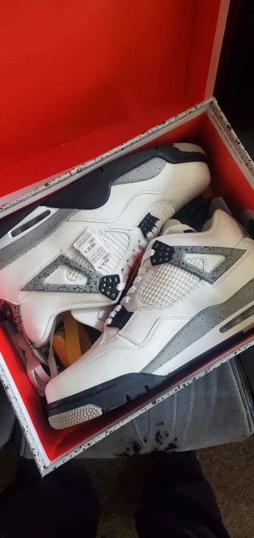  Perfectkicks Jordan 4 Retro White Cement,840606-192 review 