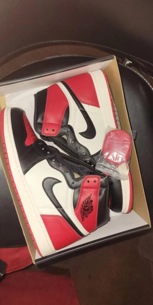  GET Jordan 1 Retro High Bred Toe,555088-610 review 