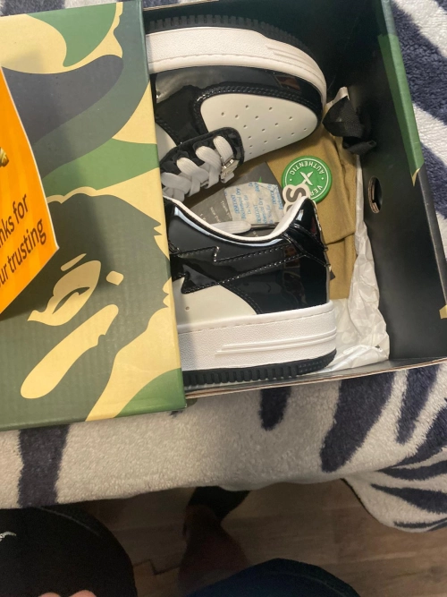 Perfectkicks A Bathing Ape Bape Sk8 Sta Low White Black, 1G70-109-0001 review Anton Henry