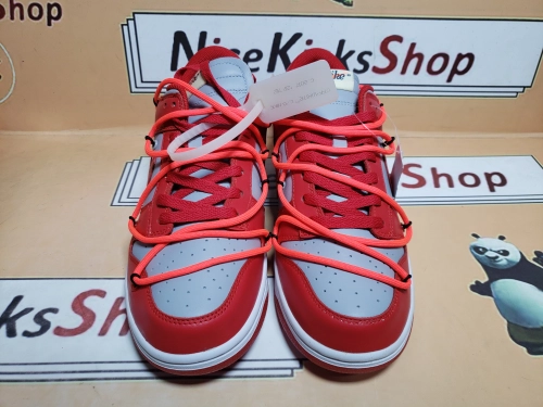  GET SB Dunk Low Off-White University Red,CT0856-600 review 