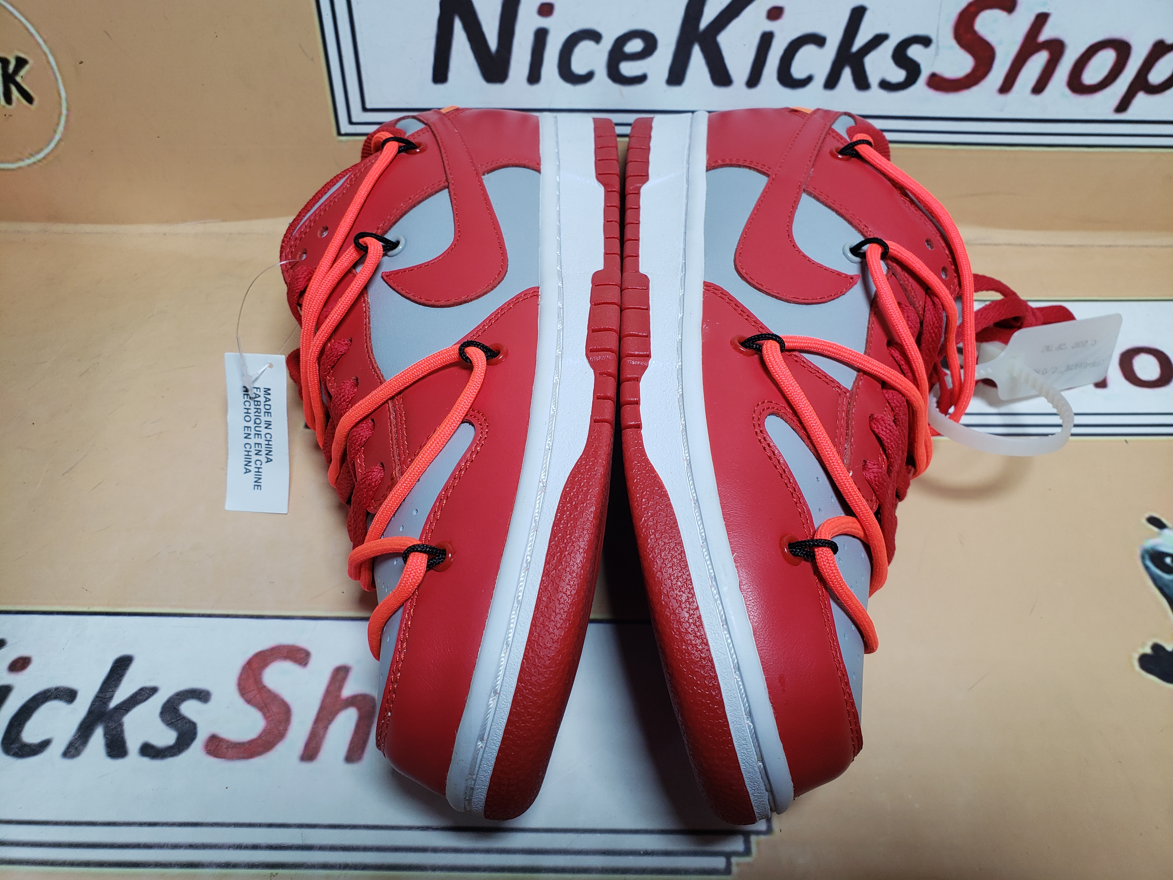  GET SB Dunk Low Off-White University Red,CT0856-600 review Java 03