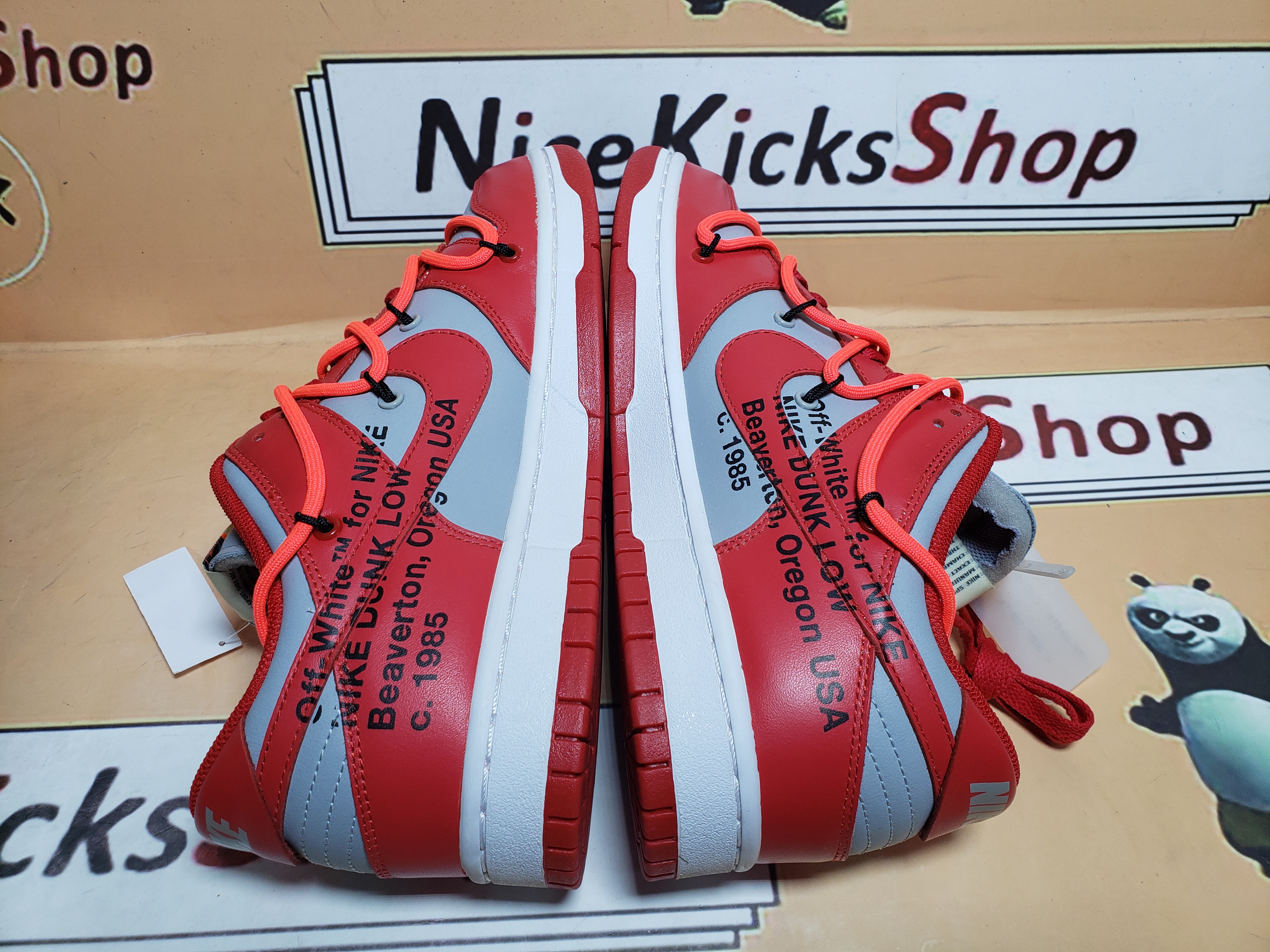  GET SB Dunk Low Off-White University Red,CT0856-600 review Java 02