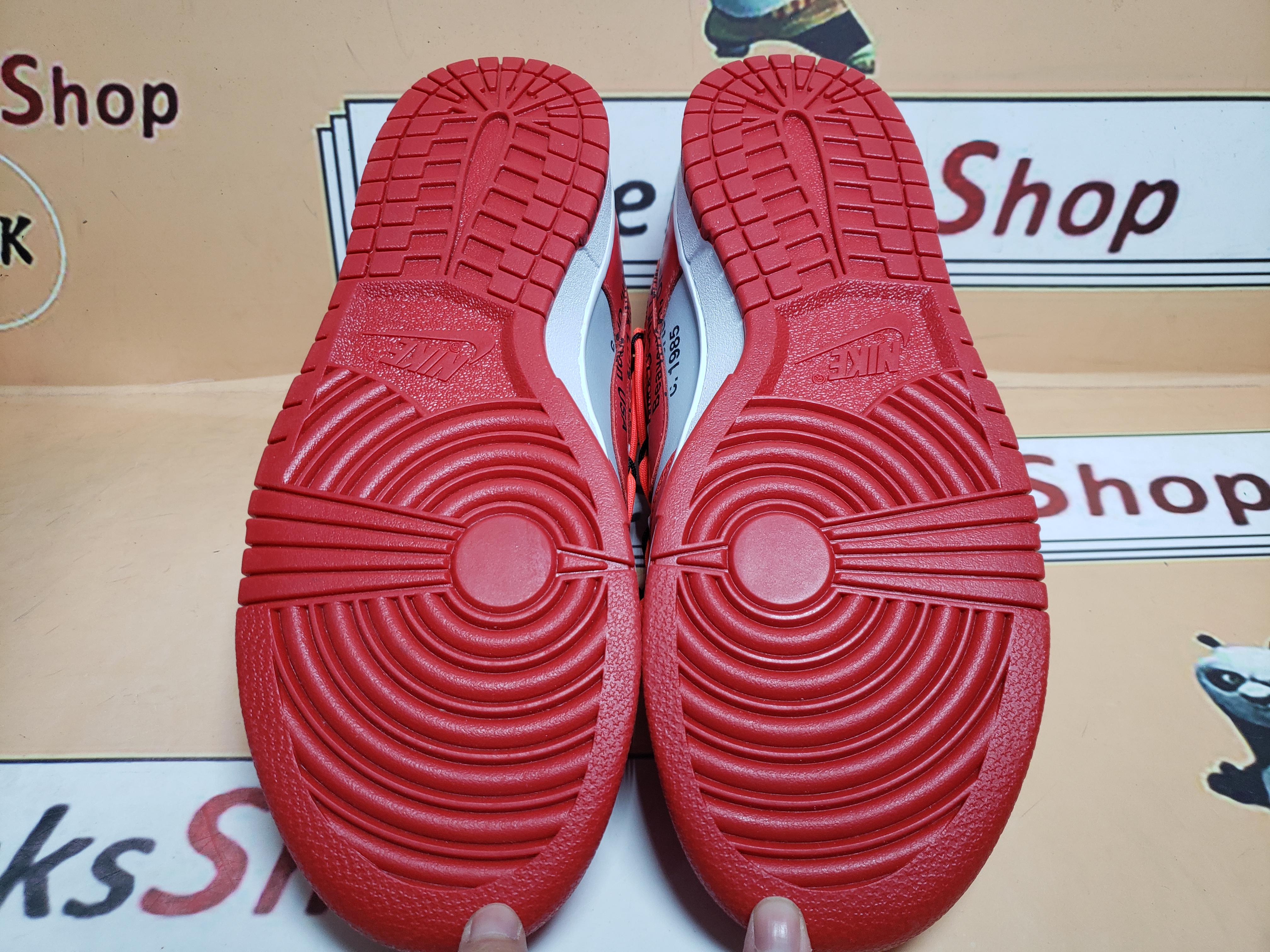  GET SB Dunk Low Off-White University Red,CT0856-600 review Java 04