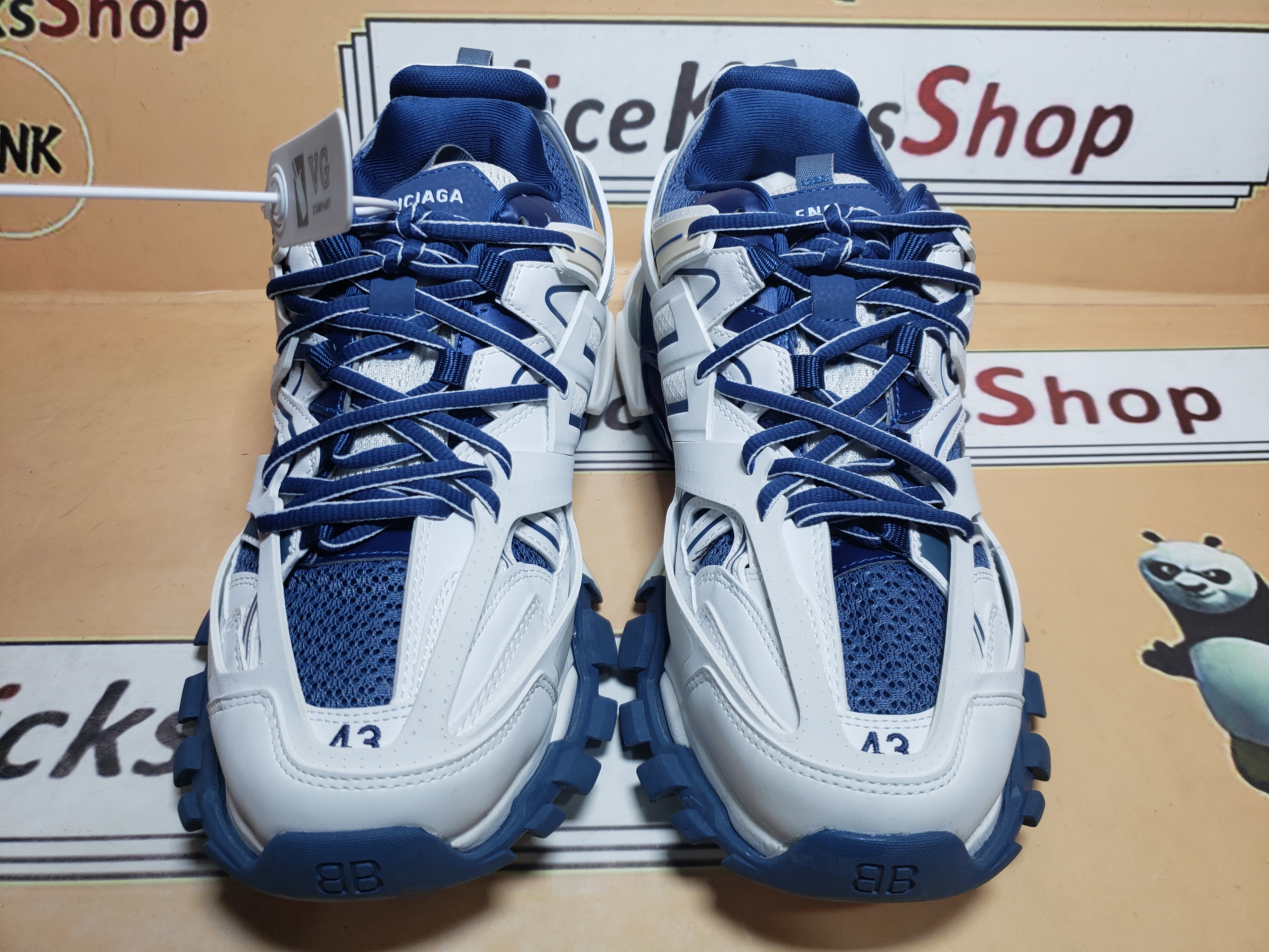  Balenciaga 3rd Track Sneaker White Blue review dgdggds 00