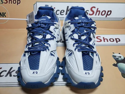  Balenciaga 3rd Track Sneaker White Blue review 