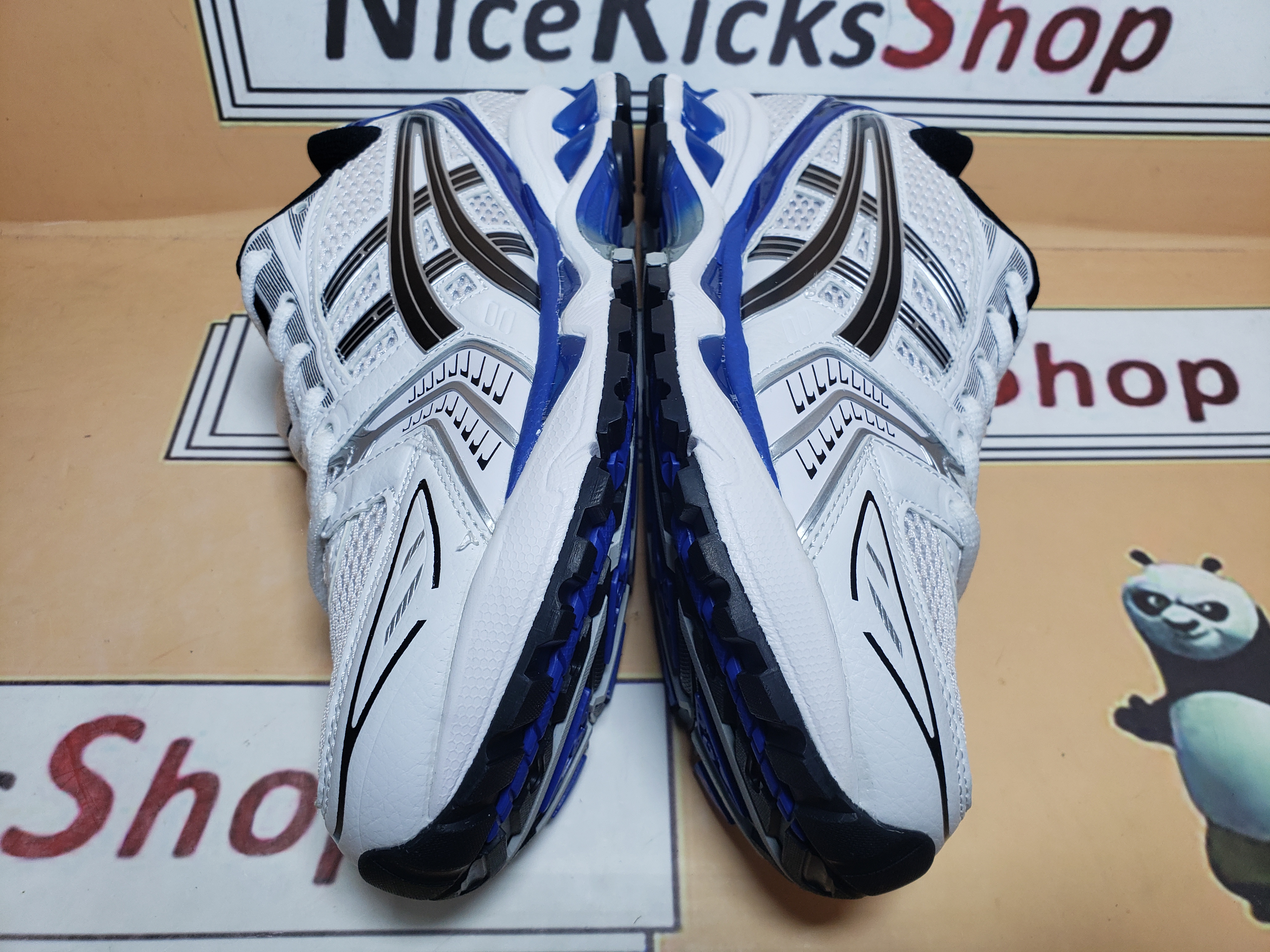  GET  ASICS Gel-Kayano 14 White Tuna Blue 1201A019-101 review xdgdshgf 03