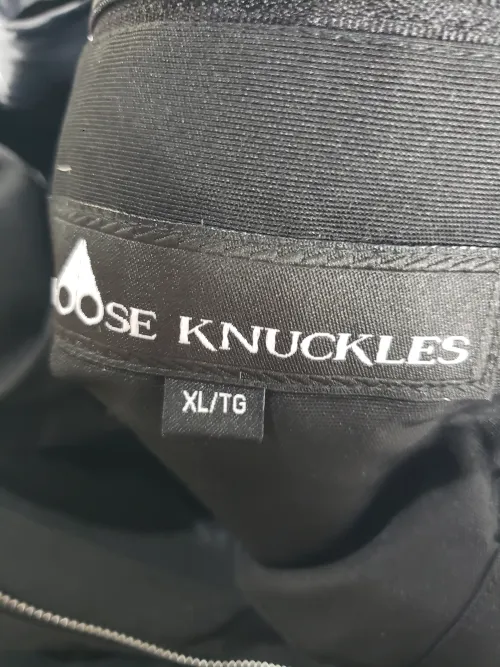 Moose Knuckles Jacket Classic Men Down Jacket 02 Off-White/Black/Red/Dark blue review 