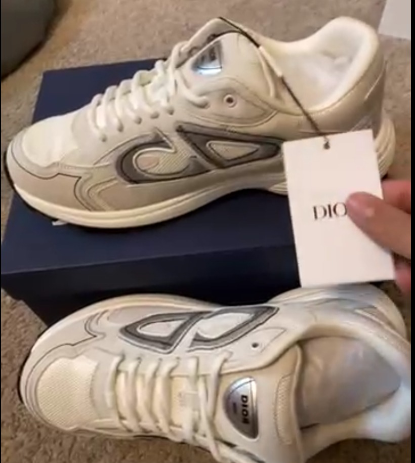  Perfectkicks  Dior B30 Light Grey Sneakers Black Silver review Jserte