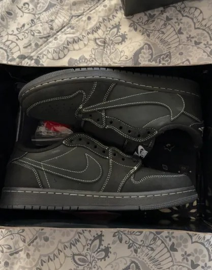 Perfectkicks Travis Scott x Air Jordan 1 Low Black Phantom, DM7866-001  review Sfgdrg