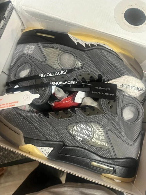  Perfectkicks Jordan 5 Retro Off-White Black,CT8480-001 review 