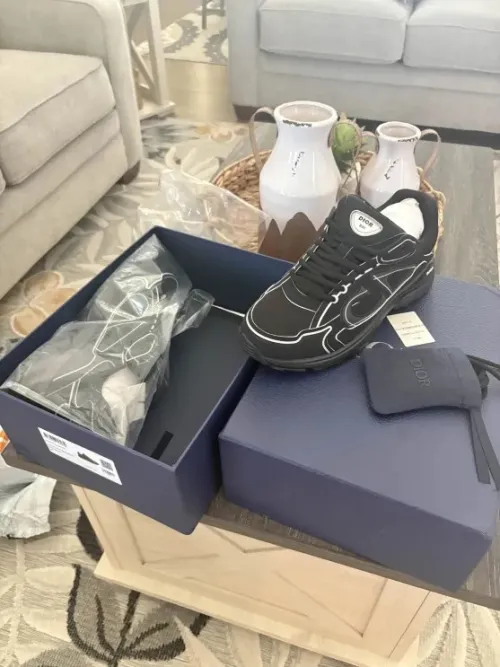  Perfectkicks  Dior B30 Light Grey Sneakers New Reflective 3SN27ZIR-16536 review 