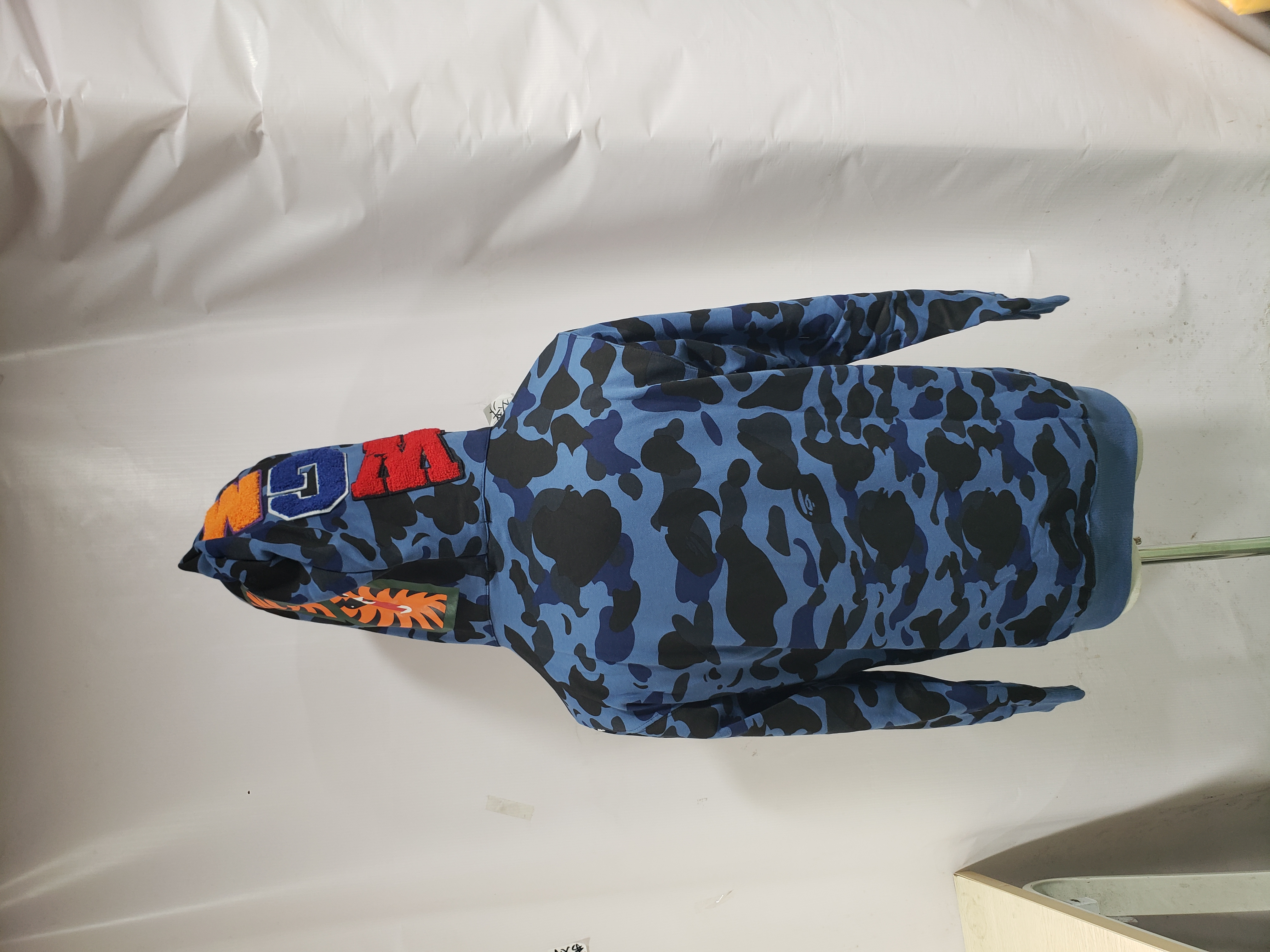  【Flash Sale】BAPE Color Camo Shark Full Zip Hoodie Navy review Huashd 04