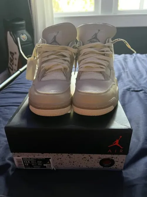 Perfectkicks Jordan 4 Retro Off-White Sail,CV9388-100 review 