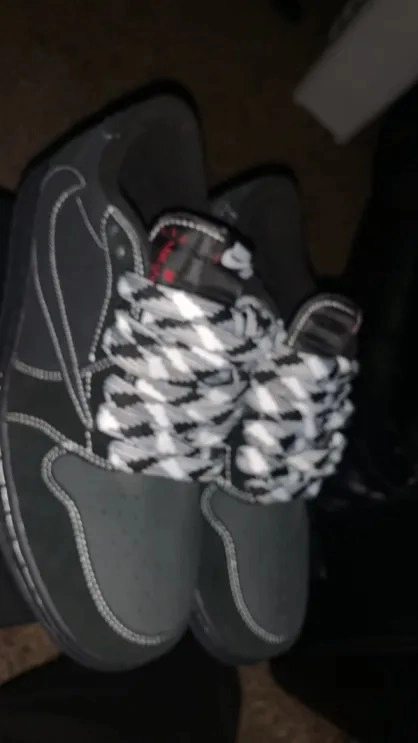 Perfectkicks Travis Scott x Air Jordan 1 Low Black Phantom, DM7866-001  review 