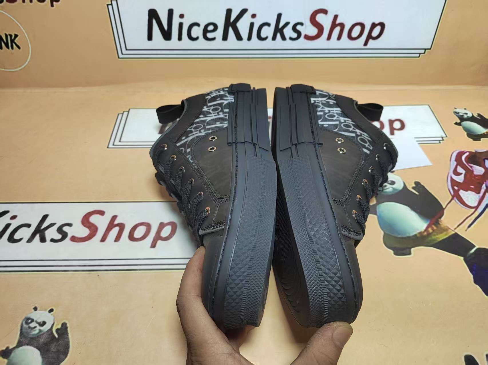  Perfectkicks Dior B23 HT Oblique Transparency Low H565 White Black review zujcf 01