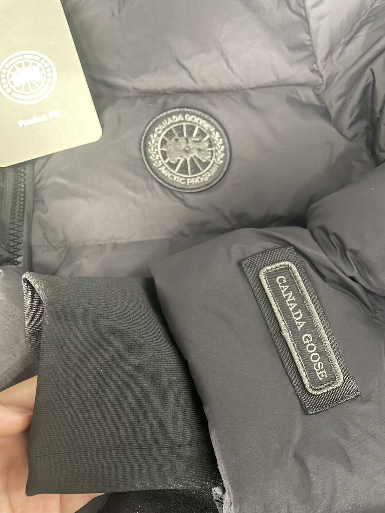 Canada goose Ouyang Nana's same style down jacket Green / Black review Aisfjdso 00