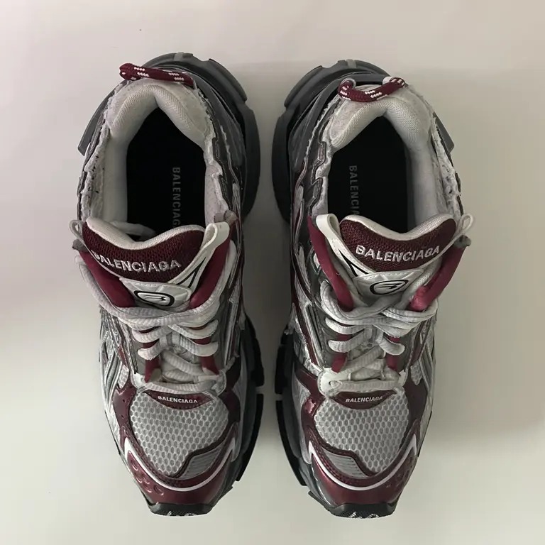  Perfectkicks Balenciaga Runner White Wine Red review Hiuhsd