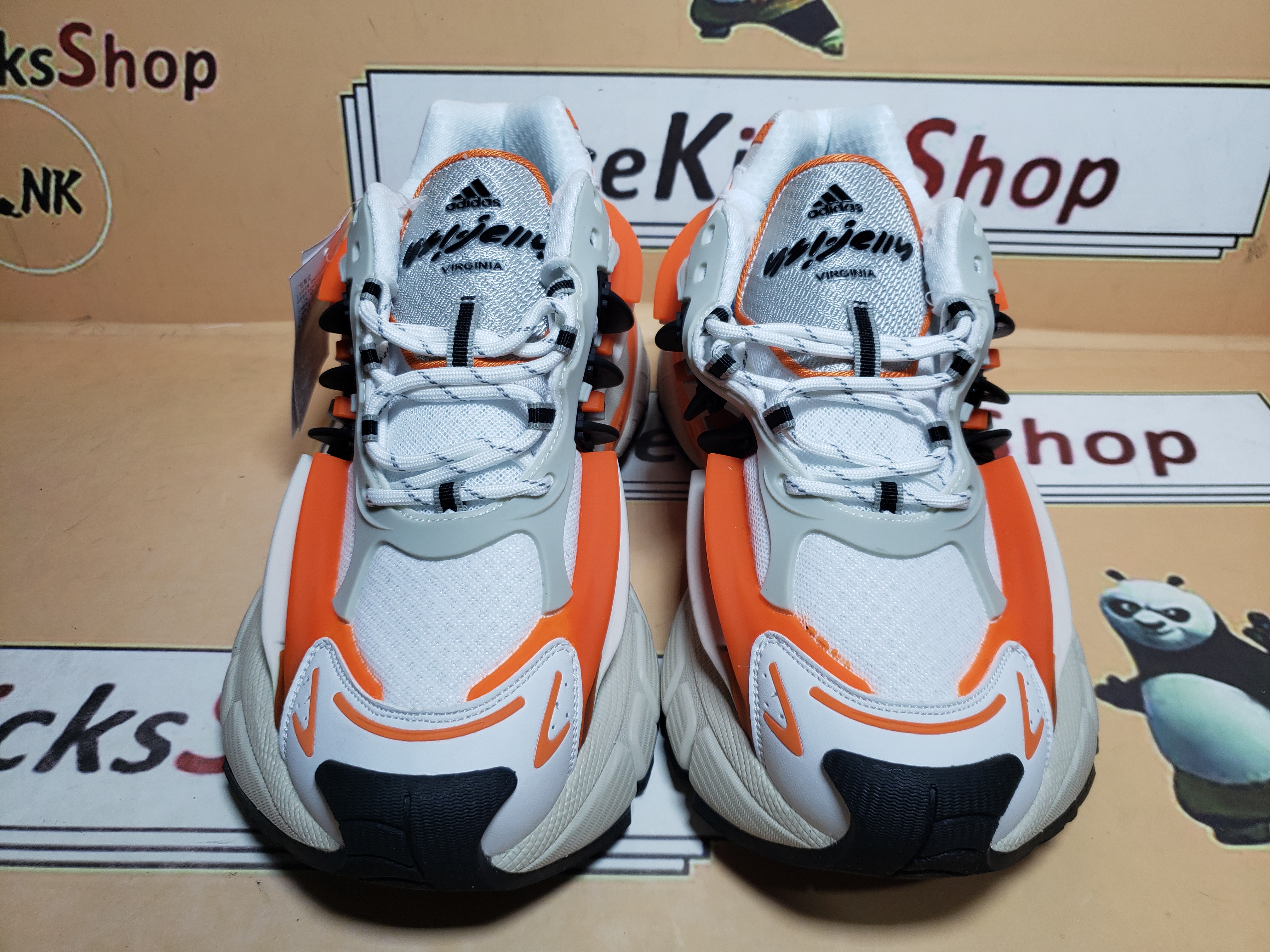 GET adidas Adistar x Pharrell x VIRGINIA  Jellyfish Focus Olive Orange JP9261 review Ntjdp 00