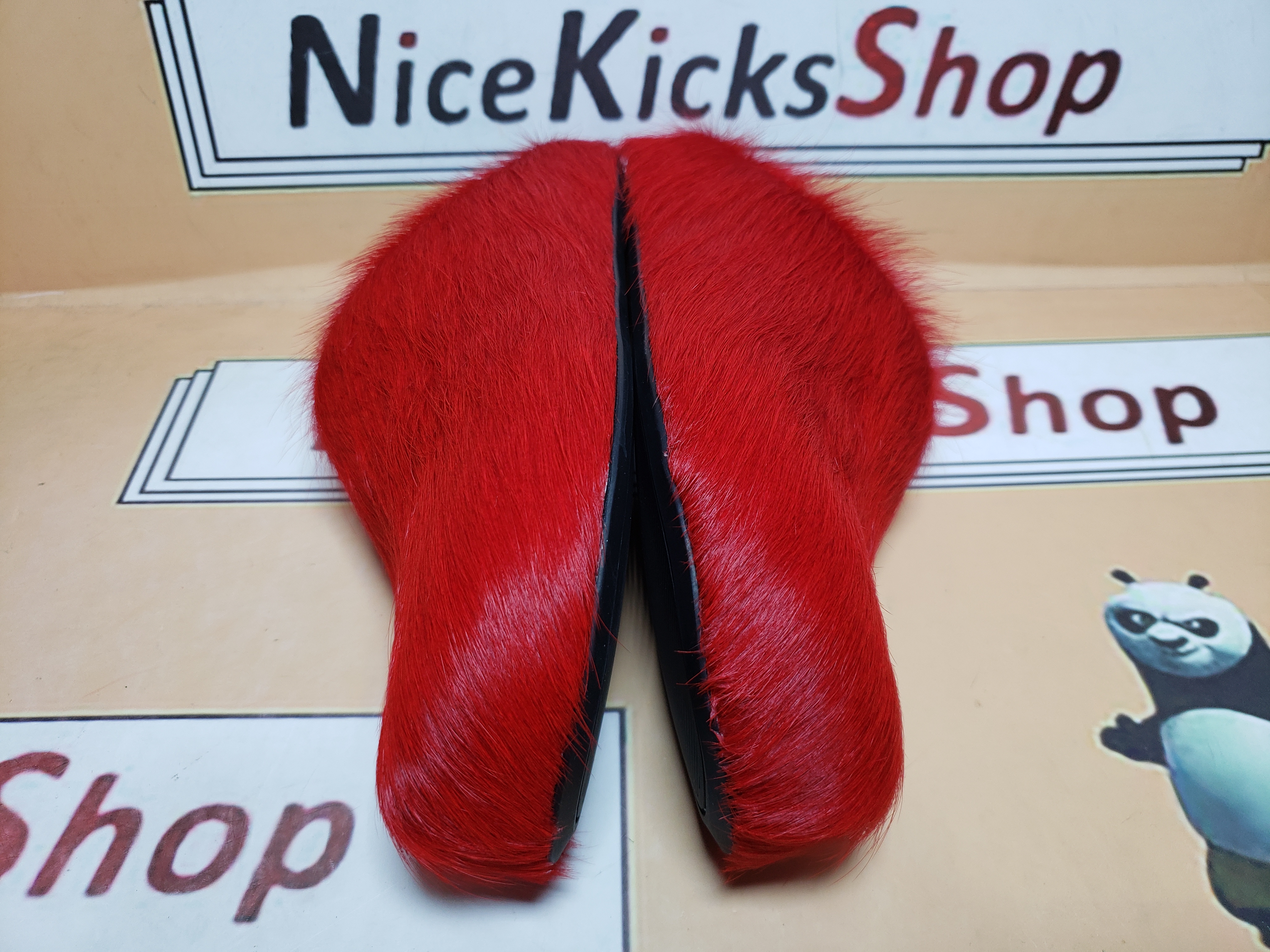 Perfectkicks Red long-hair calfskin Fussbett sabot Marni Slides review Csfdsgfs 03