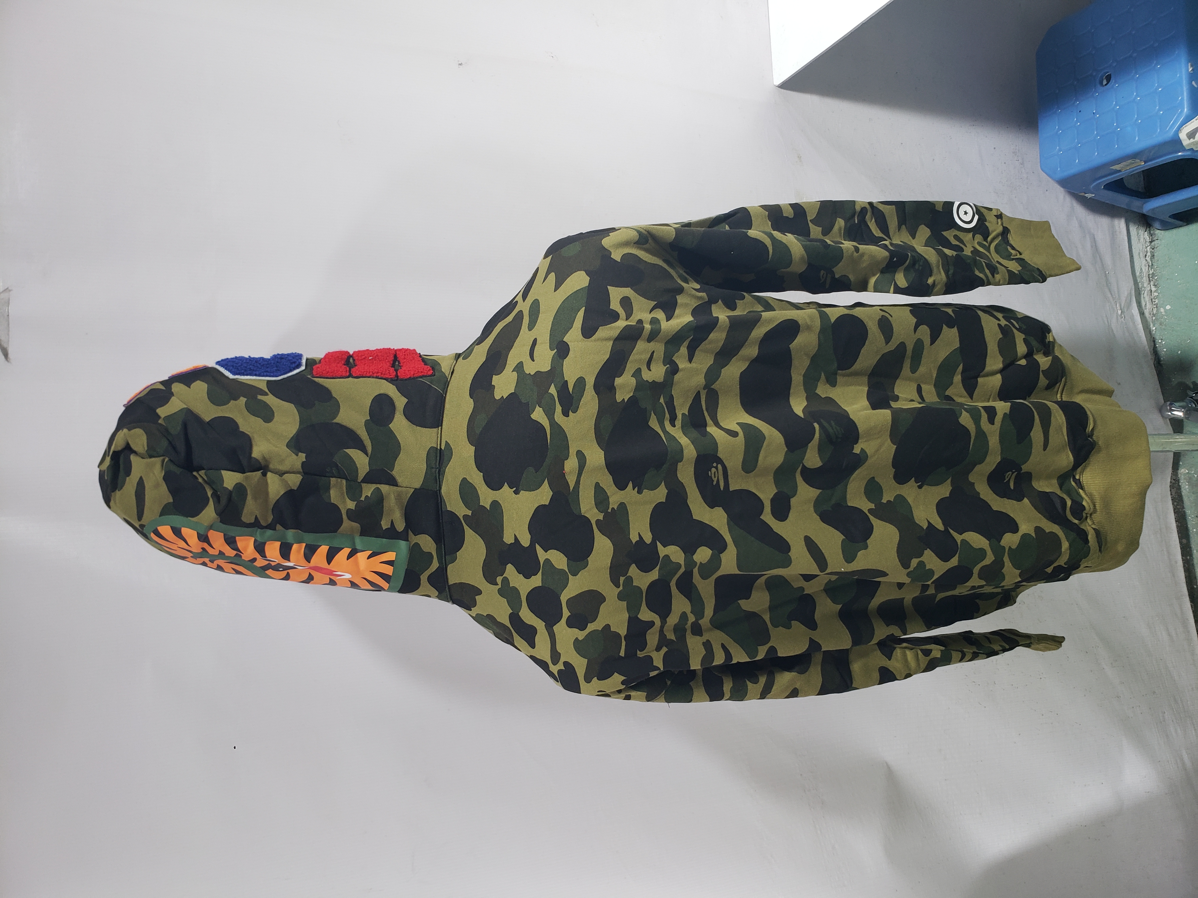  BAPE 1st Camo Shark Full Zip Hoodie Green review Cfbfy 03