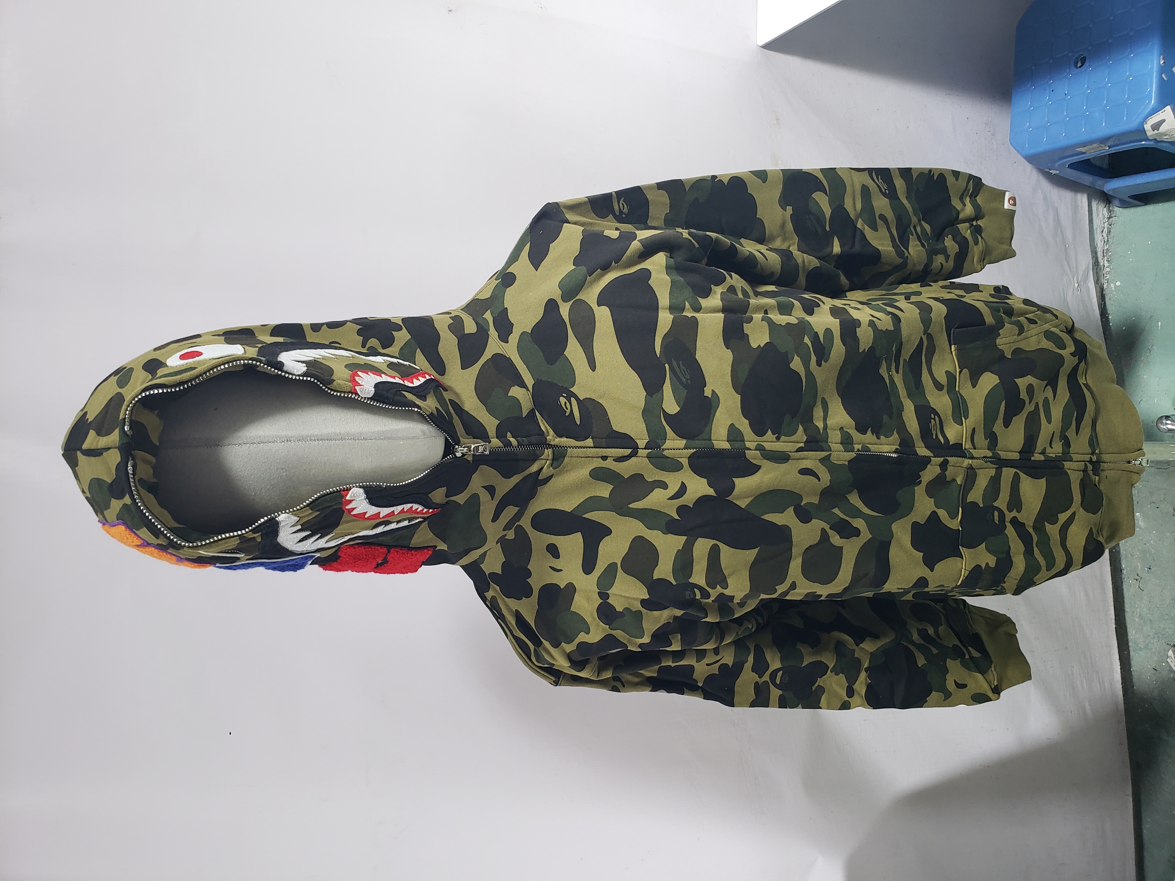  BAPE 1st Camo Shark Full Zip Hoodie Green review Cfbfy 00